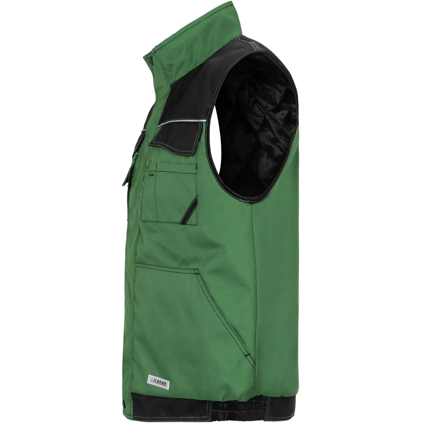 Planam Outdoor Dust Weste farngrün/schwarz S farngrün/schwarz - Produktbild ohne Model