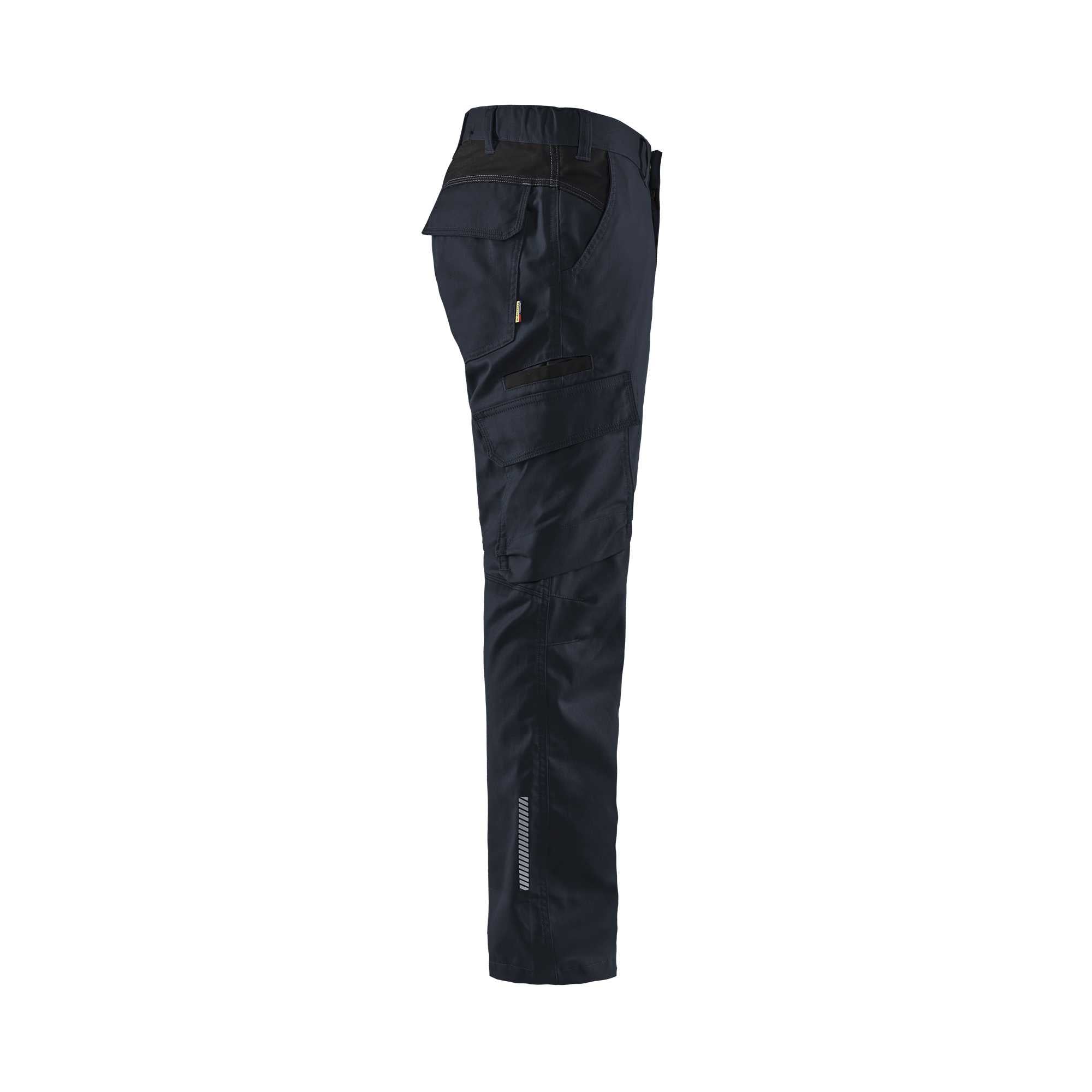 BLAKLADER 14441832 | Industry trousers stretch Hi Vis Reflective Work Trousers Men - twill fabric