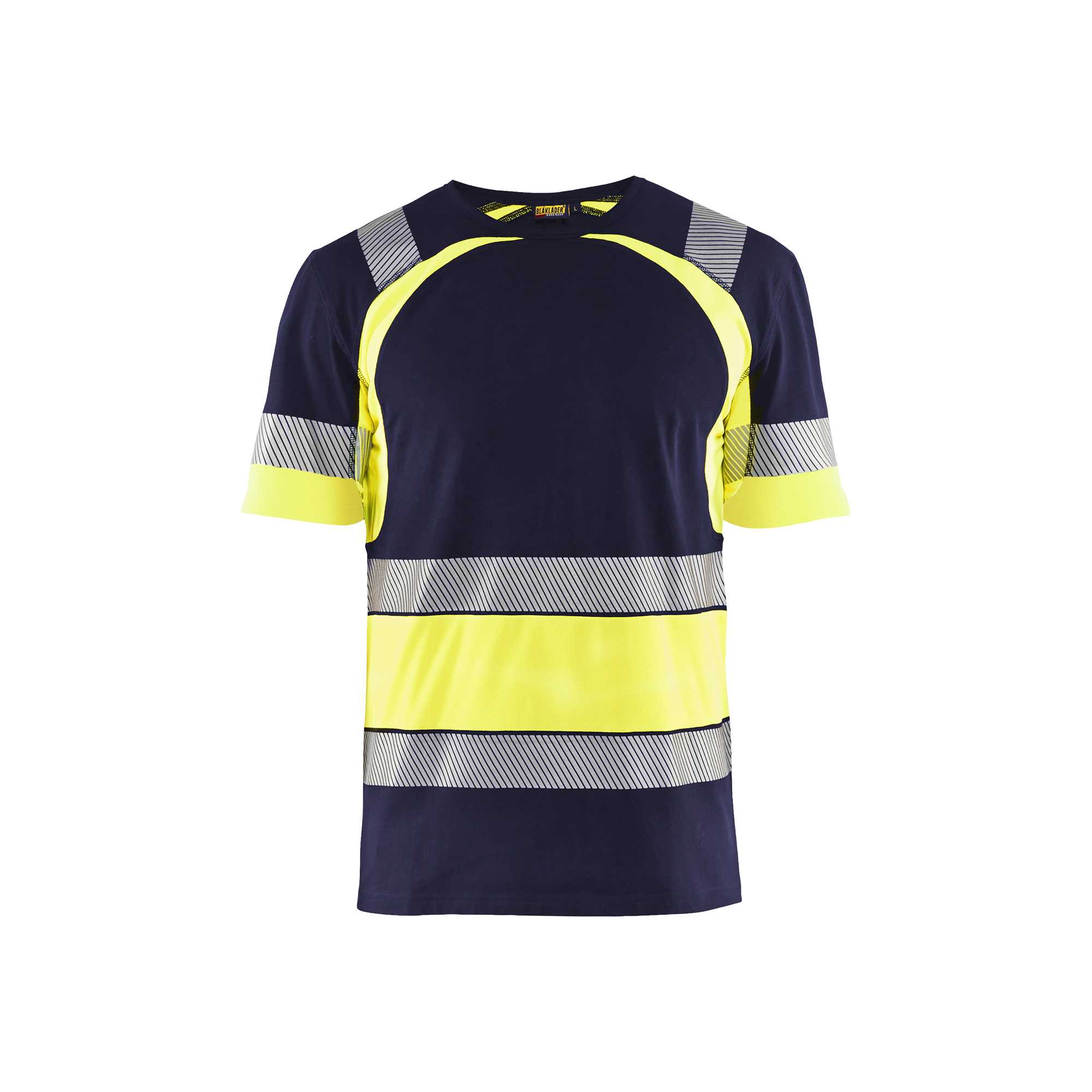 BLAKLADER 34211030 Hi Vis T shirt Hi Vis Reflective Short Sleeve Work T-Shirt MEN - 100% Cotton