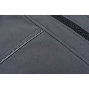 Planam Highline Softshelljacke zink/schiefer XS zink/schiefer/rot - Extra Detailbild