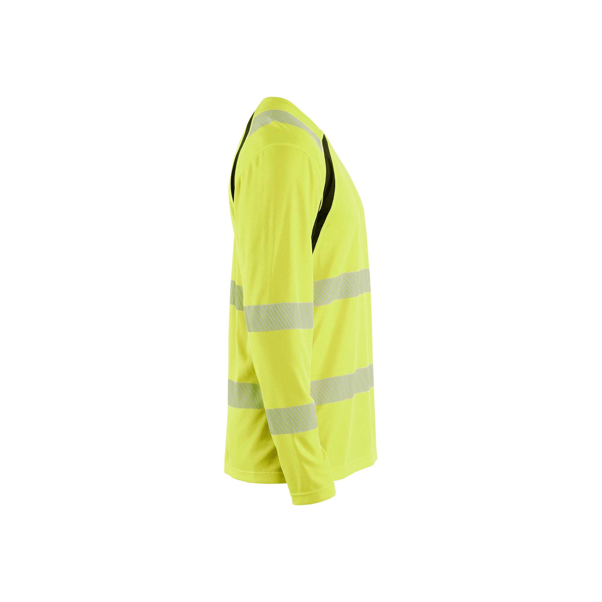 BLAKLADER 35991013 Hi Vis UV Protected Long Sleeved T Shirt Hi Vis Reflective Long Sleeve Work T-Shirt MEN - 100% Polyester