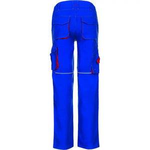 Planam Basalt Bundhose kornblumenblau/rot 102 kornblumenblau/rot - Produktbild ohne Model