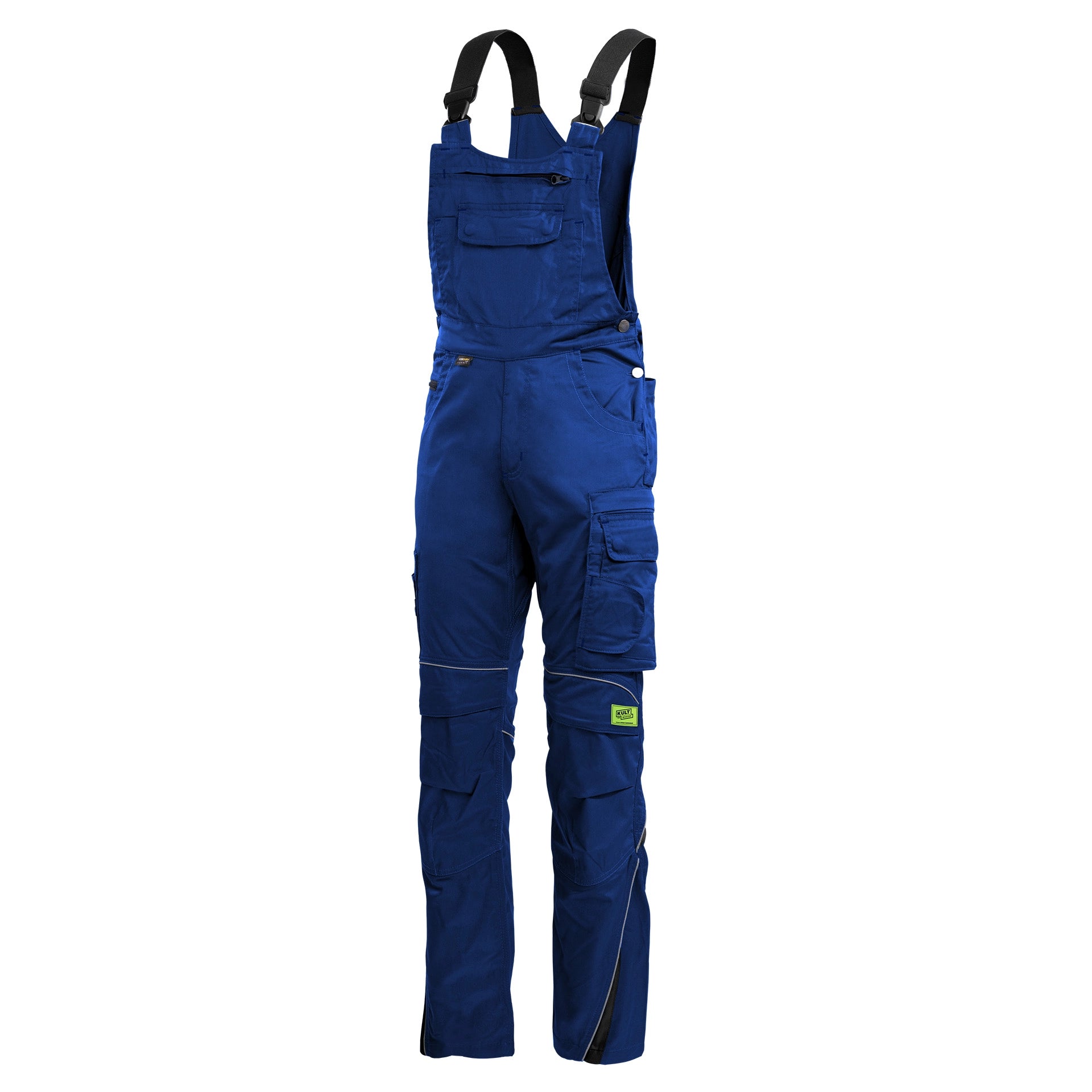 TMG Kult Worker Work dungarees blue - KW-420020_Latzhose_royalblau_vorne_1920x1920