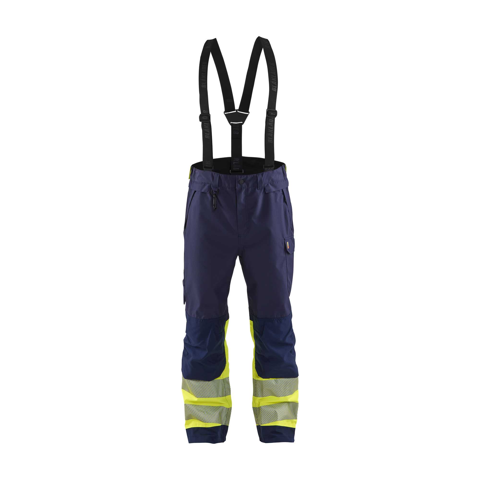 BLAKLADER 18771977 | Hi Vis Shell Trousers Hi Vis Reflective Work Trousers Men - Waterproof