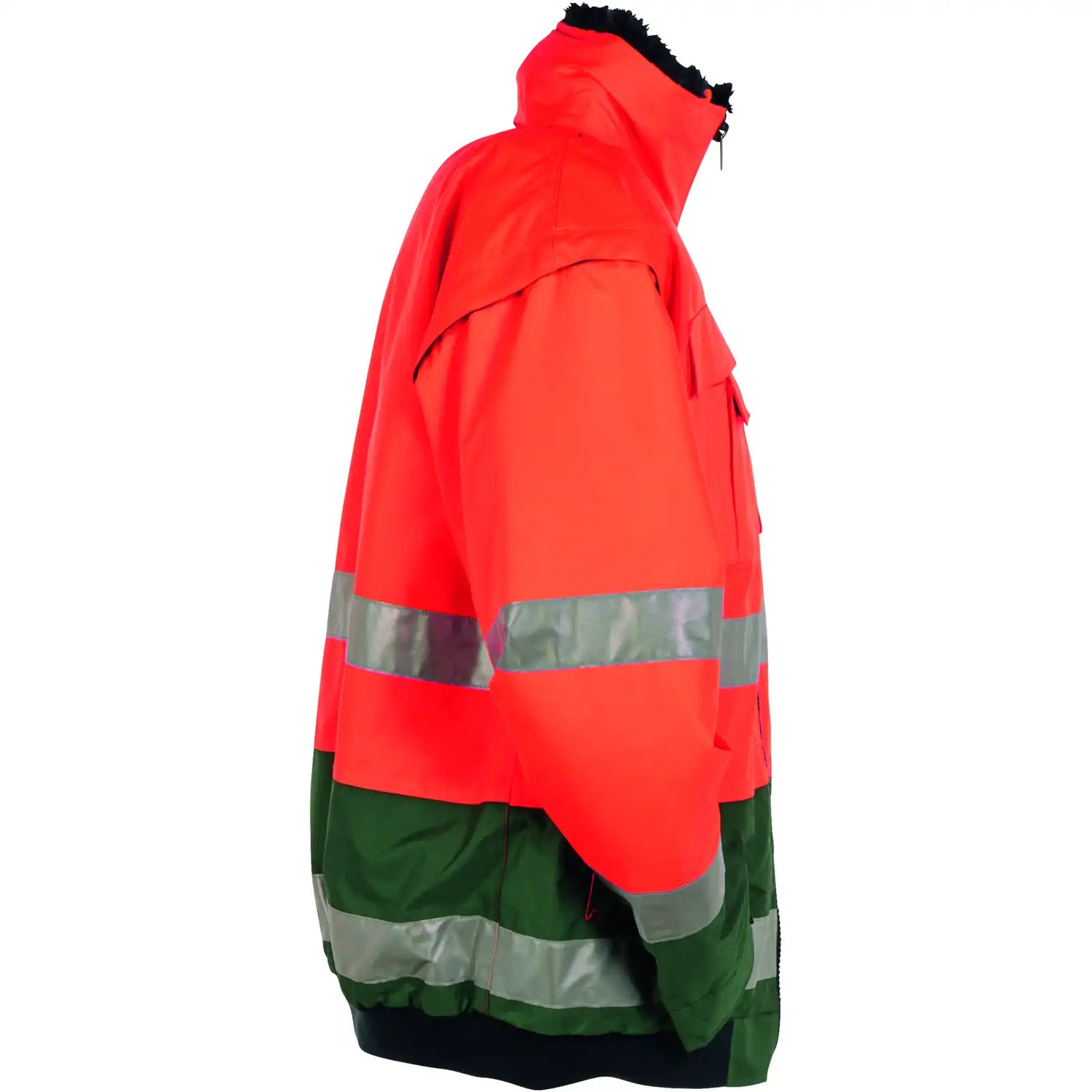 Planam Warnschutz Comfortjacke orange/grün S orange/grün - Produktbild ohne Model