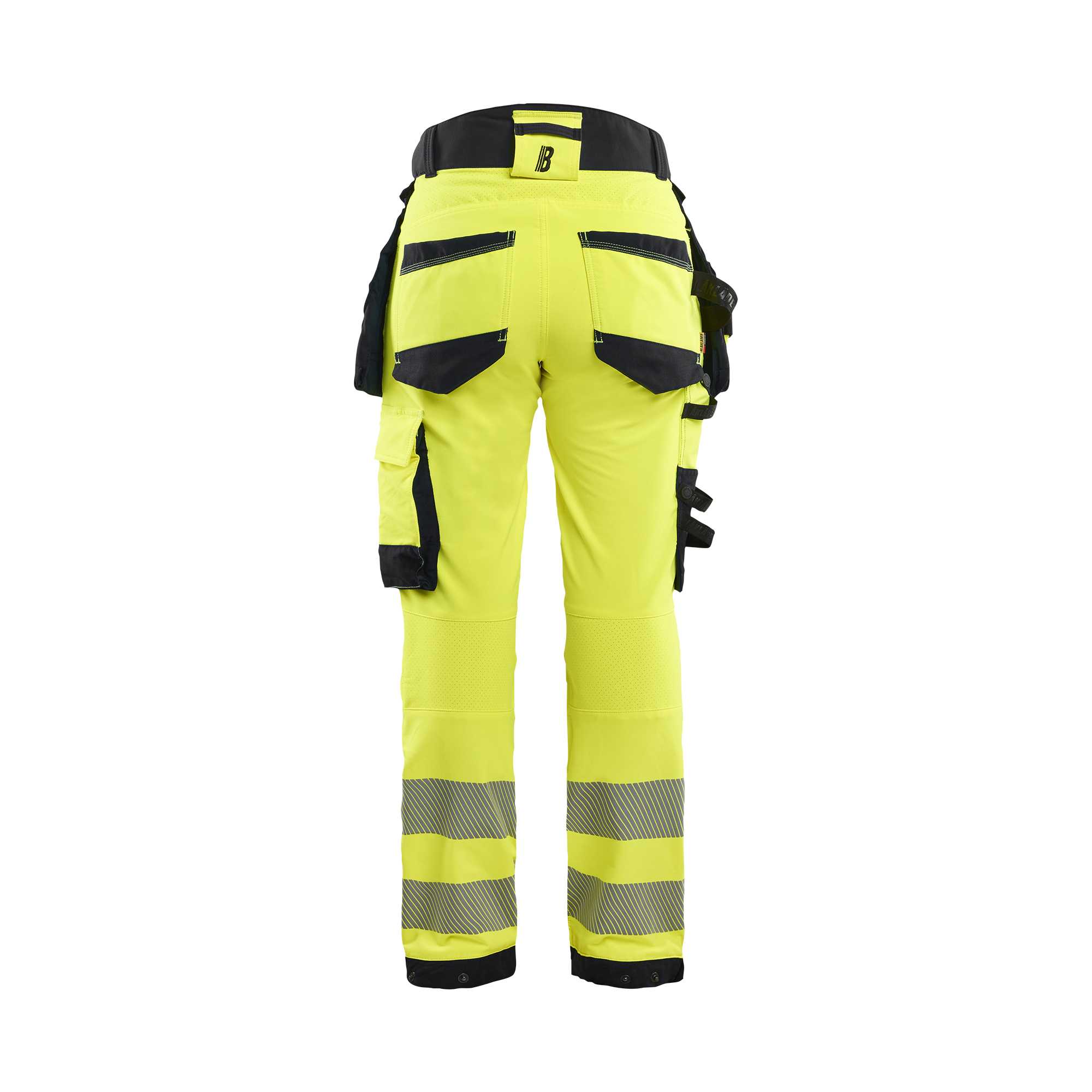 BLAKLADER 70221648 Women's Hi Vis trousers 4 way stretch Hi Vis Reflective Work Trousers Women - double weave