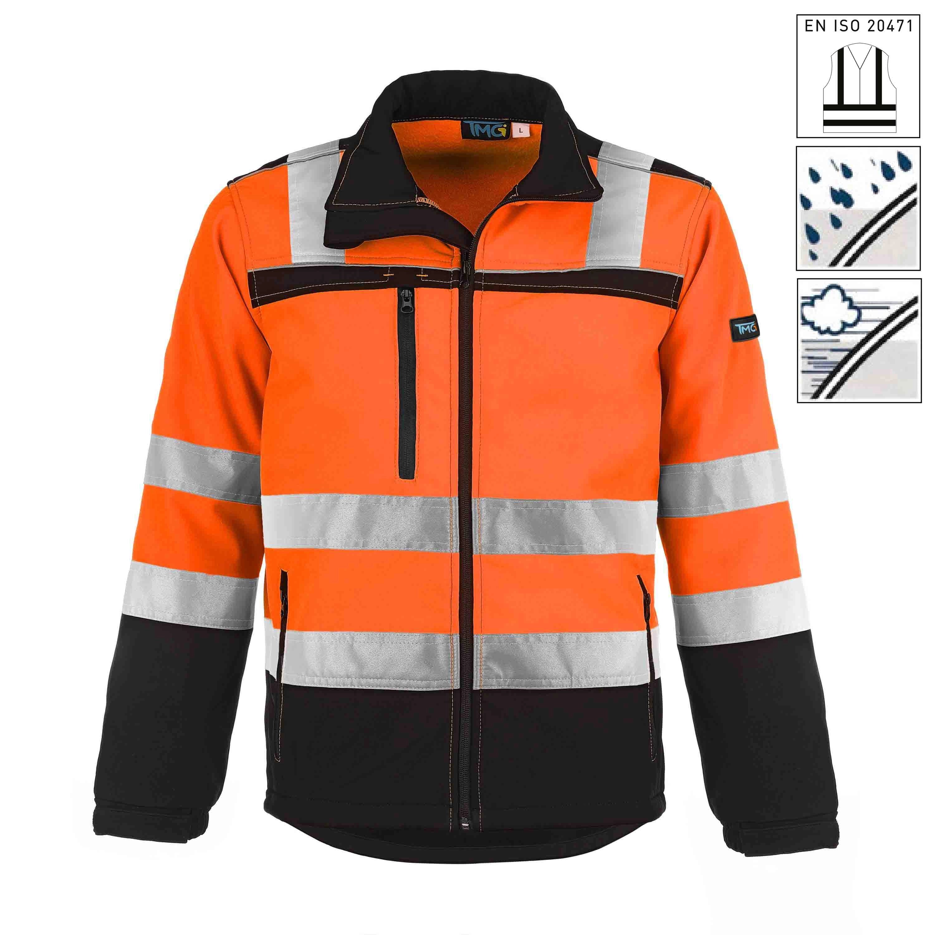 TMG Night Reflex Softshell jacket orange - Softshell_Orange_01 mit Symbolen
