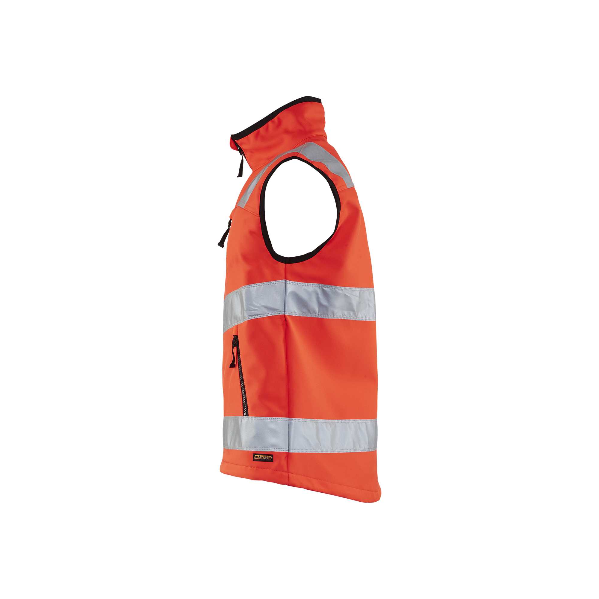 BLAKLADER 30492517 HI VIS SOFTSHELL VEST Hi Vis Reflective Work Softshell Vest MEN - Waterproof