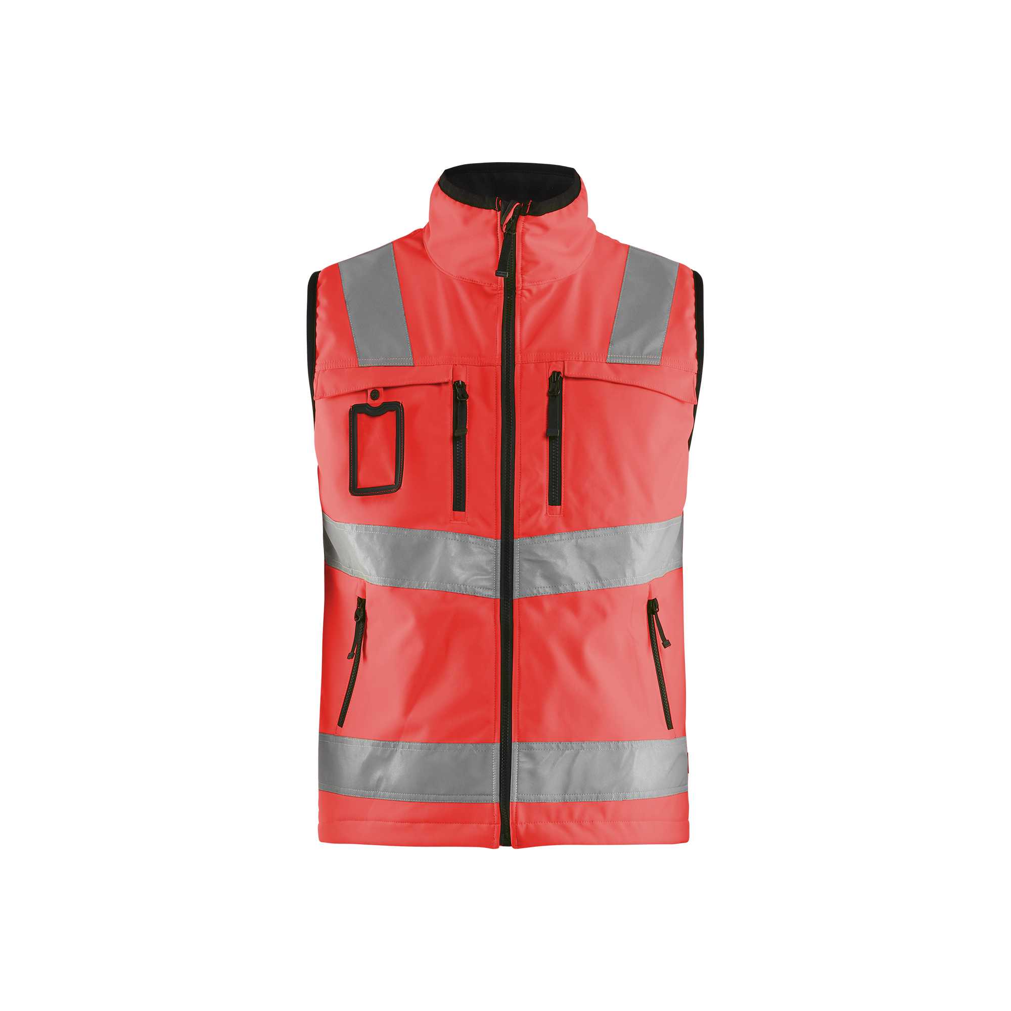 BLAKLADER 30492517 HI VIS SOFTSHELL VEST Hi Vis Reflective Work Softshell Vest MEN - Waterproof