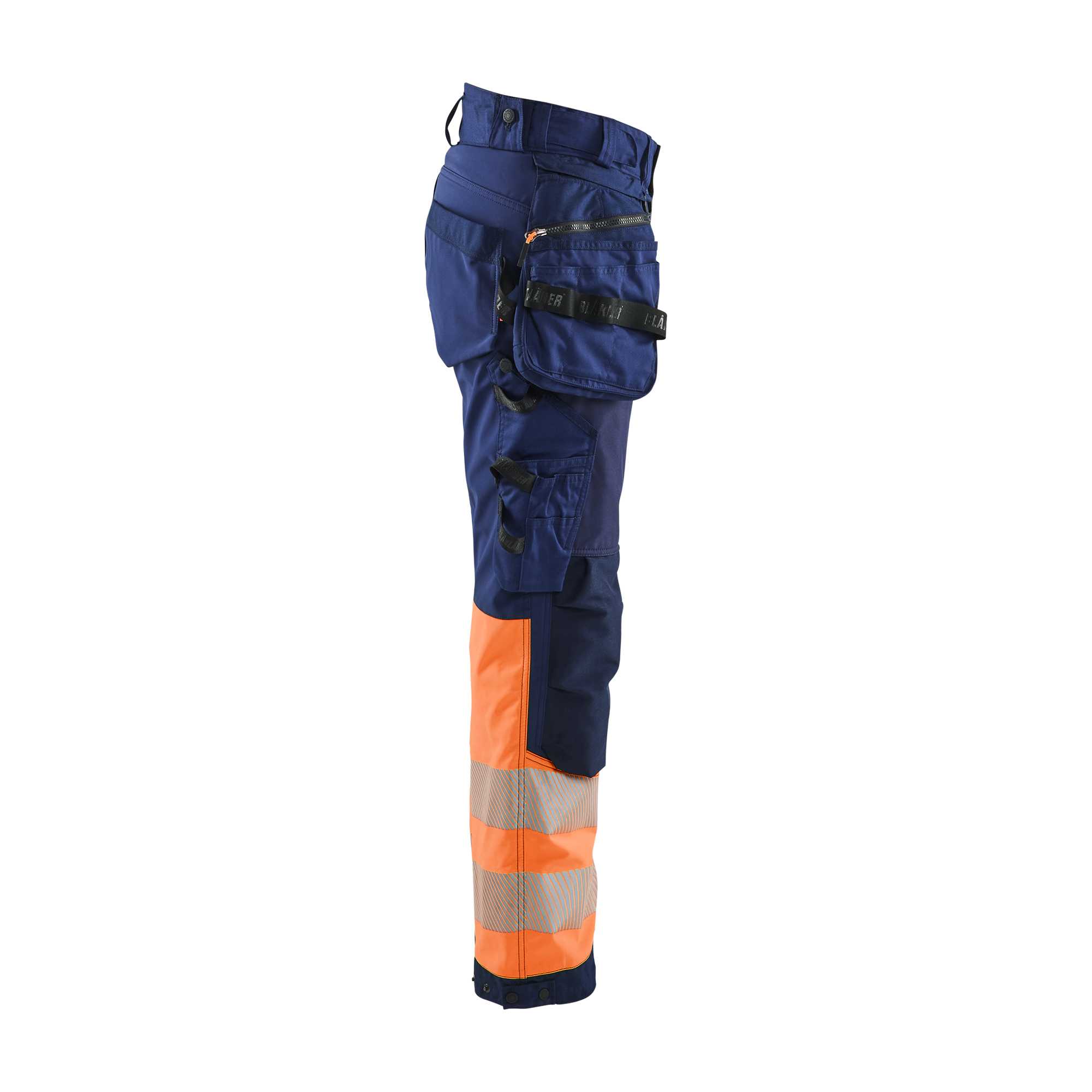 BLAKLADER 71142513 | Dames Hi Vis softshell broek Hi Vis Reflecterende Werkbroek Dames - Waterdicht