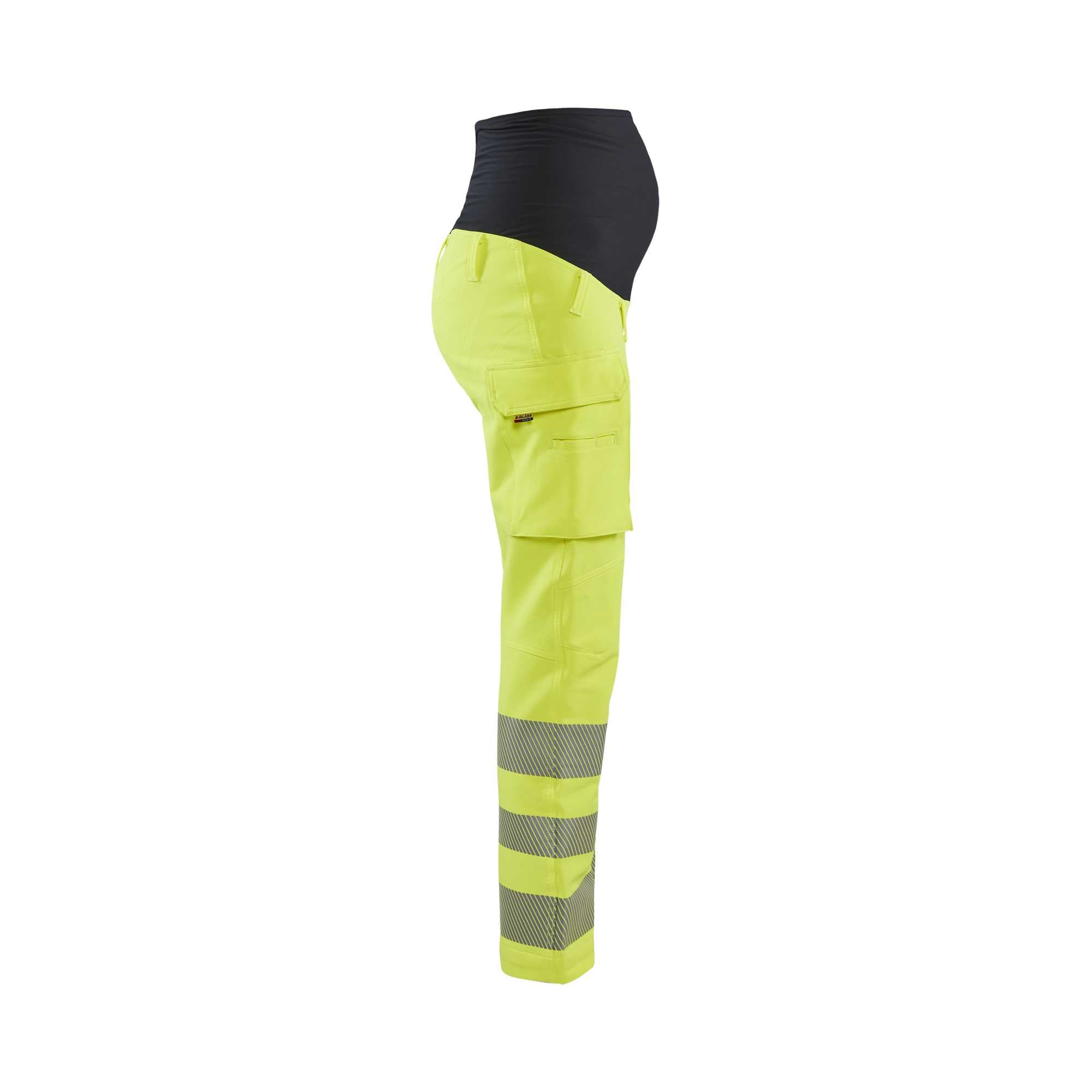 BLAKLADER 71001642 Women's hi Vis 4 way stretch maternity trousers Hi Vis Reflective Work Trousers Women - water repellent
