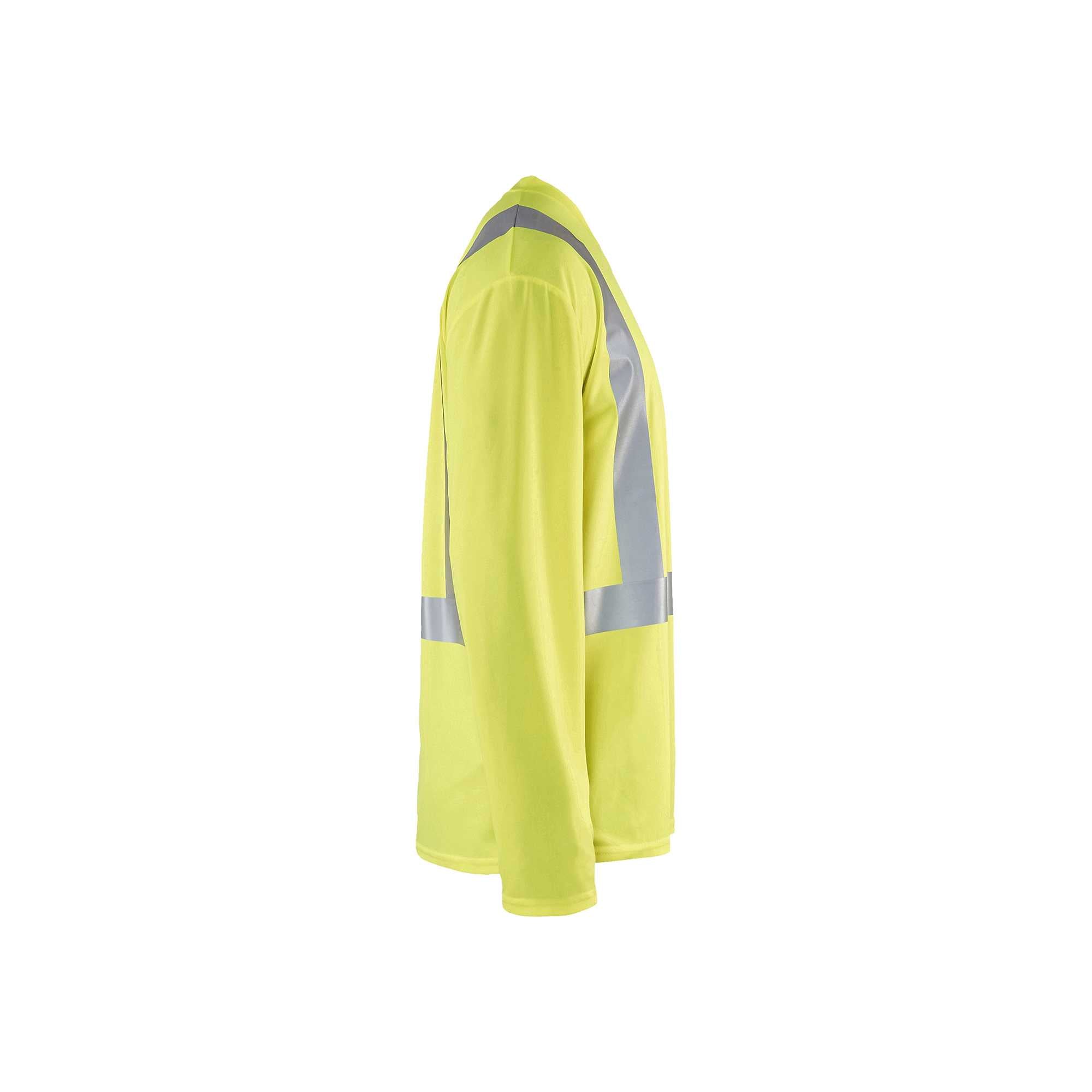 BLAKLADER 33831011 Hi Vis UV long sleeved T shirt Hi Vis Reflective Long Sleeve Work T-Shirt MEN - 100% Polyester