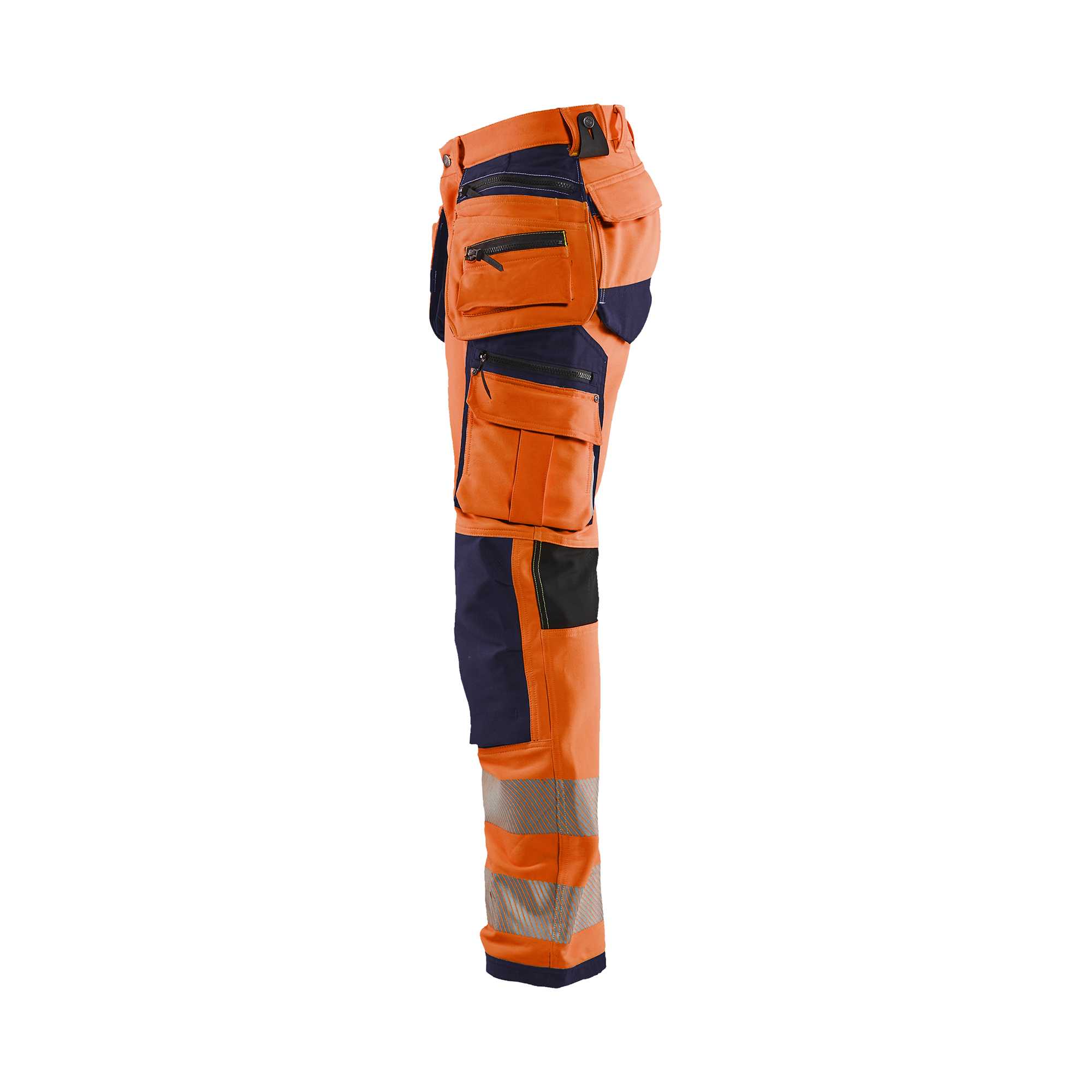 BLAKLADER 19971642 | Hi Vis trousers 4 way stretch Hi Vis Reflective Work Trousers Men - Water Repellent