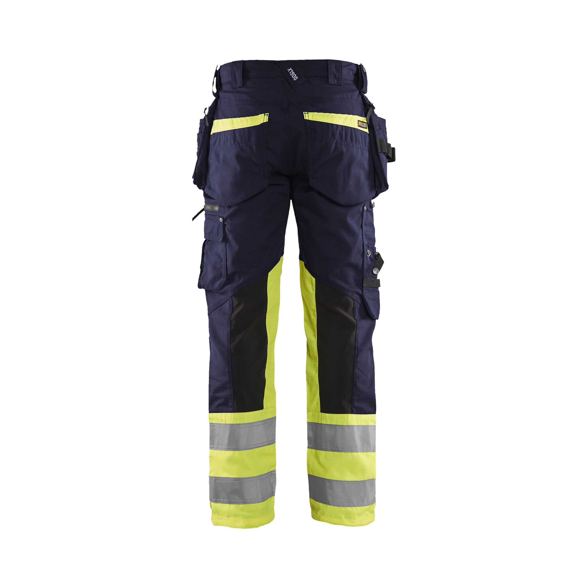 BLAKLADER 19941330 | Hi Vis trousers with stretch Hi Vis Reflective Work Trousers Men - Ripstop Fabric