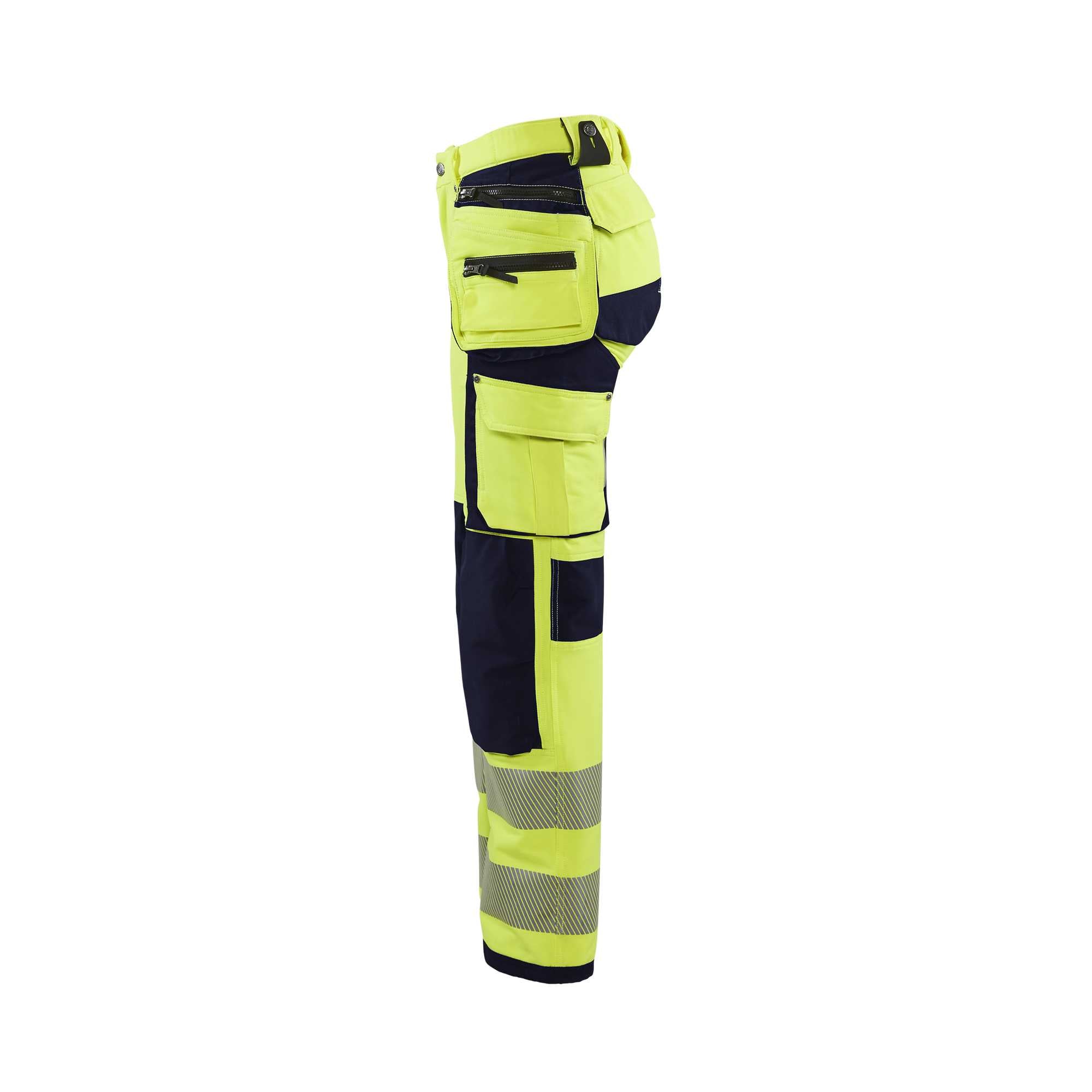 BLAKLADER 71971642 | Women's Hi Vis trousers with 4 way stretch Hi Vis Reflective Work Trousers Women - Water Repellent