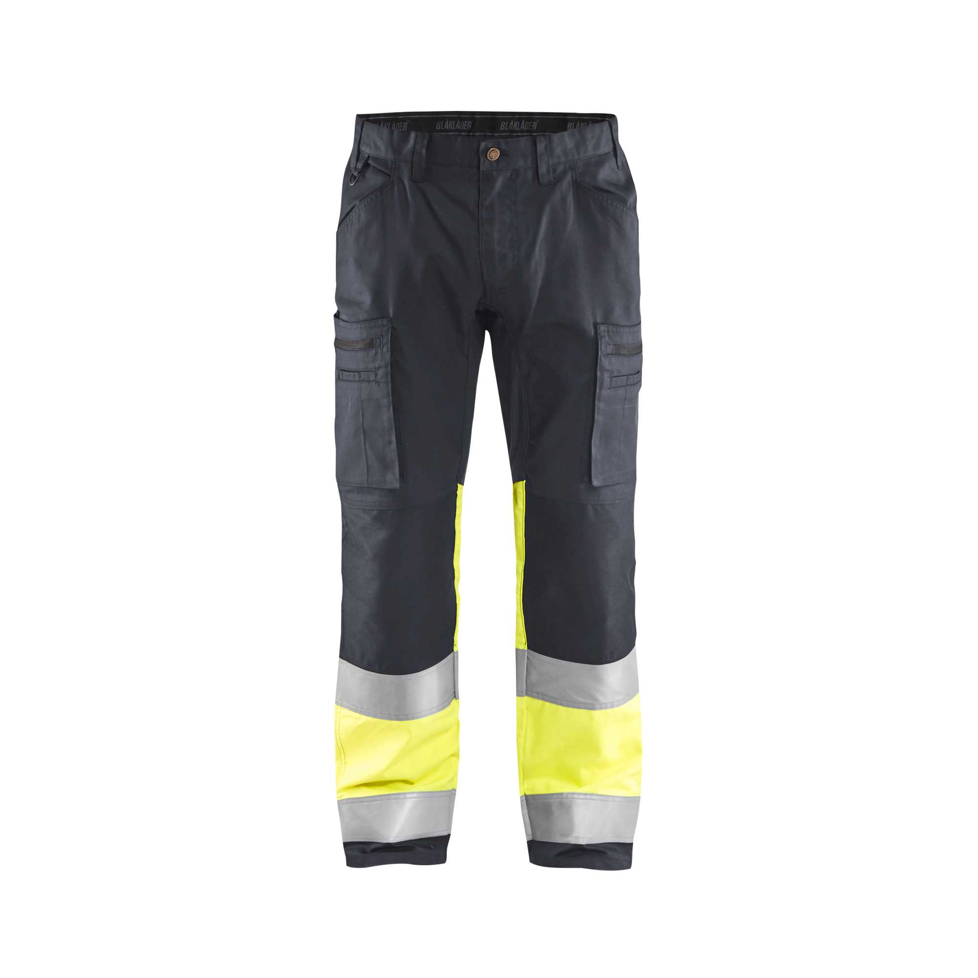 BLAKLADER 15511811 | Pantalon haute visibilité avec stretch Pantalon de travail réfléchissant haute visibilité homme - 65% polyester