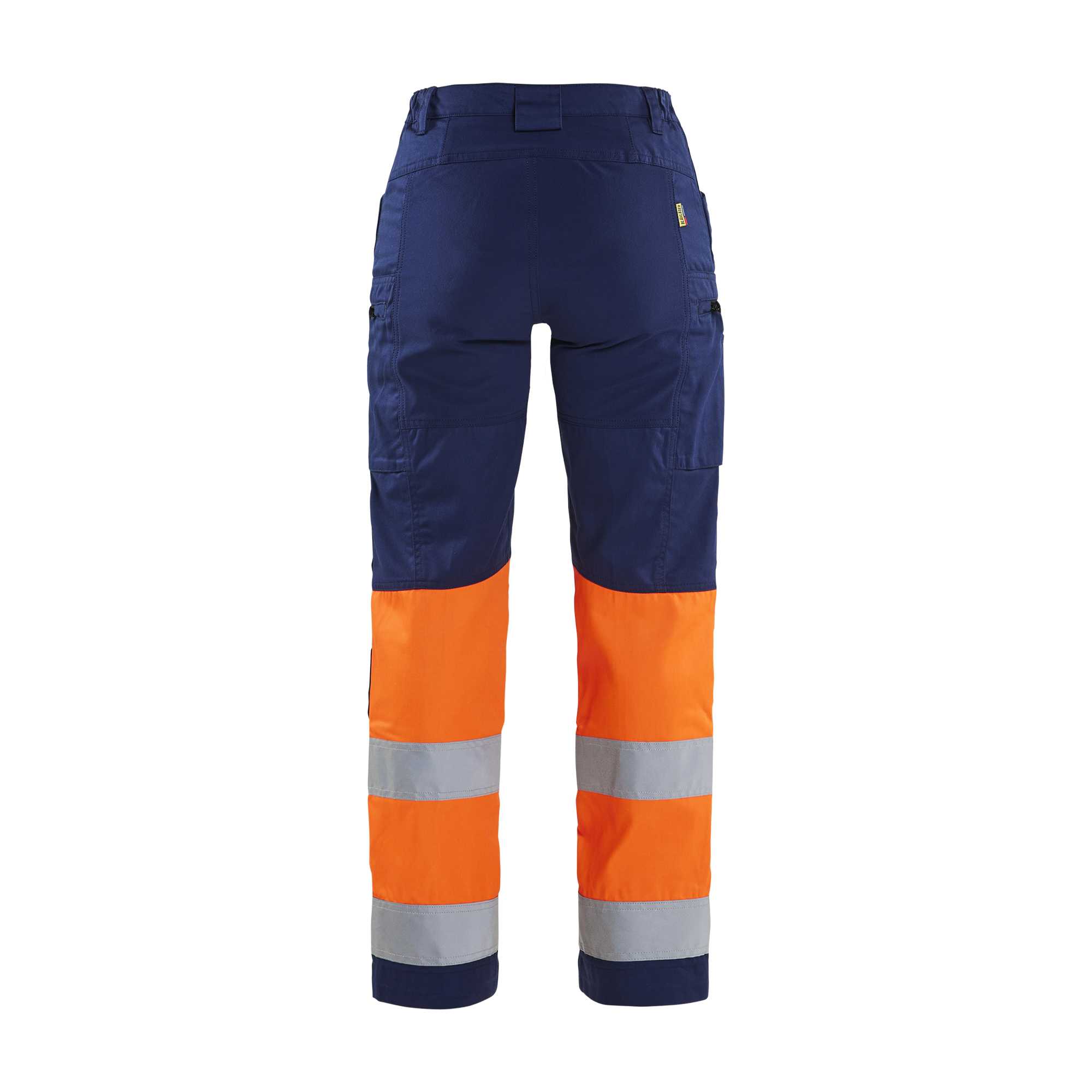 BLAKLADER 71611811 | Damen Warnschutzhose mit Stretch Warnschutz Reflektierende Arbeitshose Damen - Klasse 1 zertifiziert