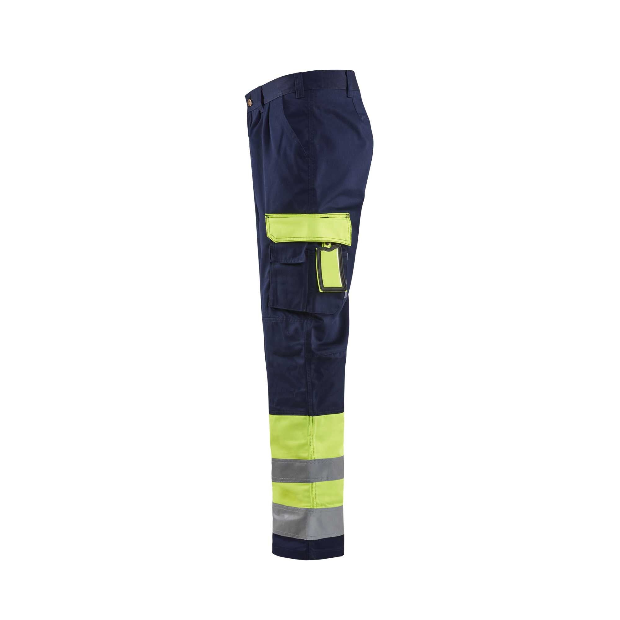 BLAKLADER 15841860 | Hi Vis Trousers Hi Vis Reflective Work Trousers Men - Twill Fabric
