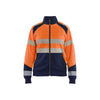 BLAKLADER 35082528 Hi Vis Reflective Half-zip Work Sweatshirt WOMEN - Brushed Inside
