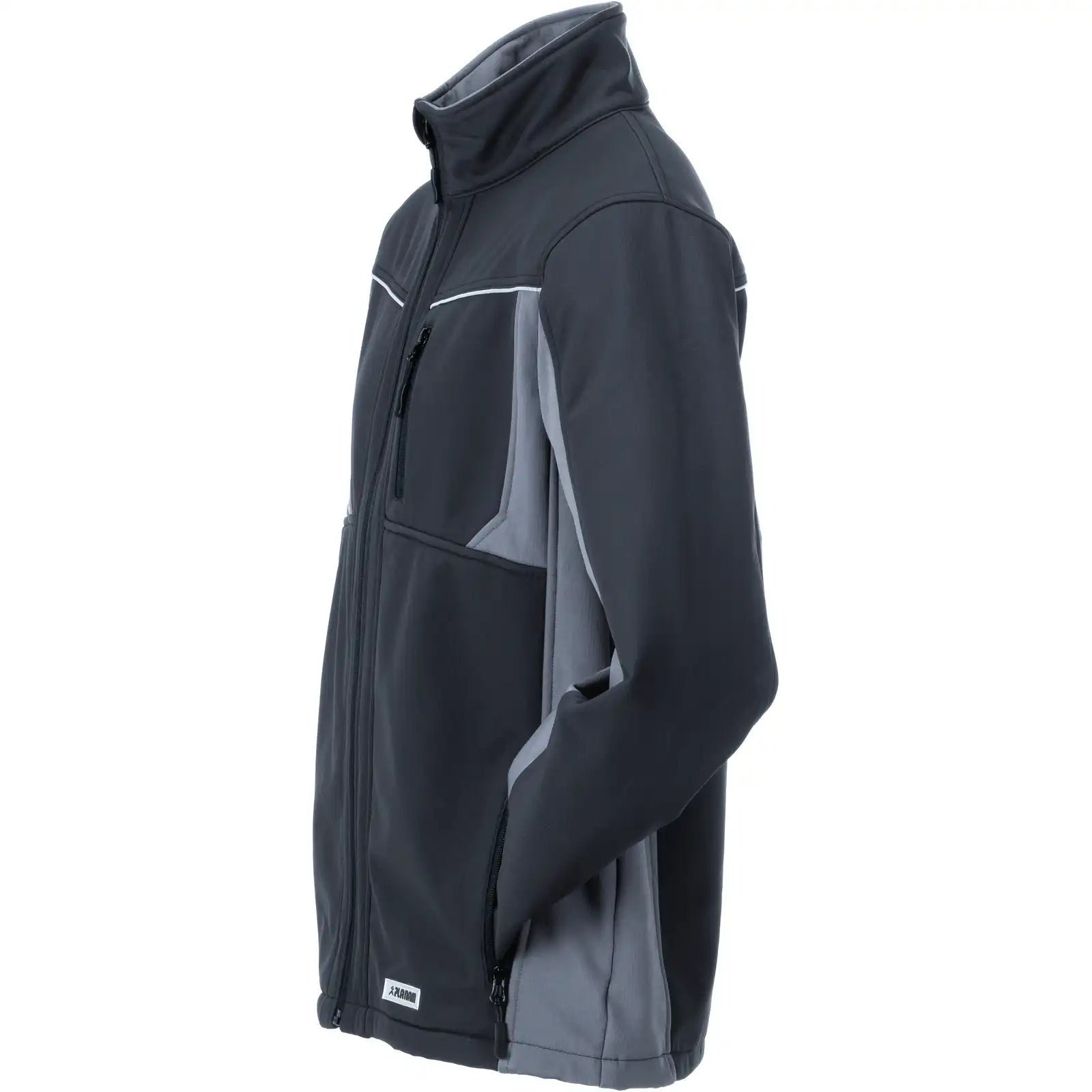 Planam Highline Softshelljacke schwarz/schiefer/zink XS schwarz/schiefer/zink - Produktbild ohne Model