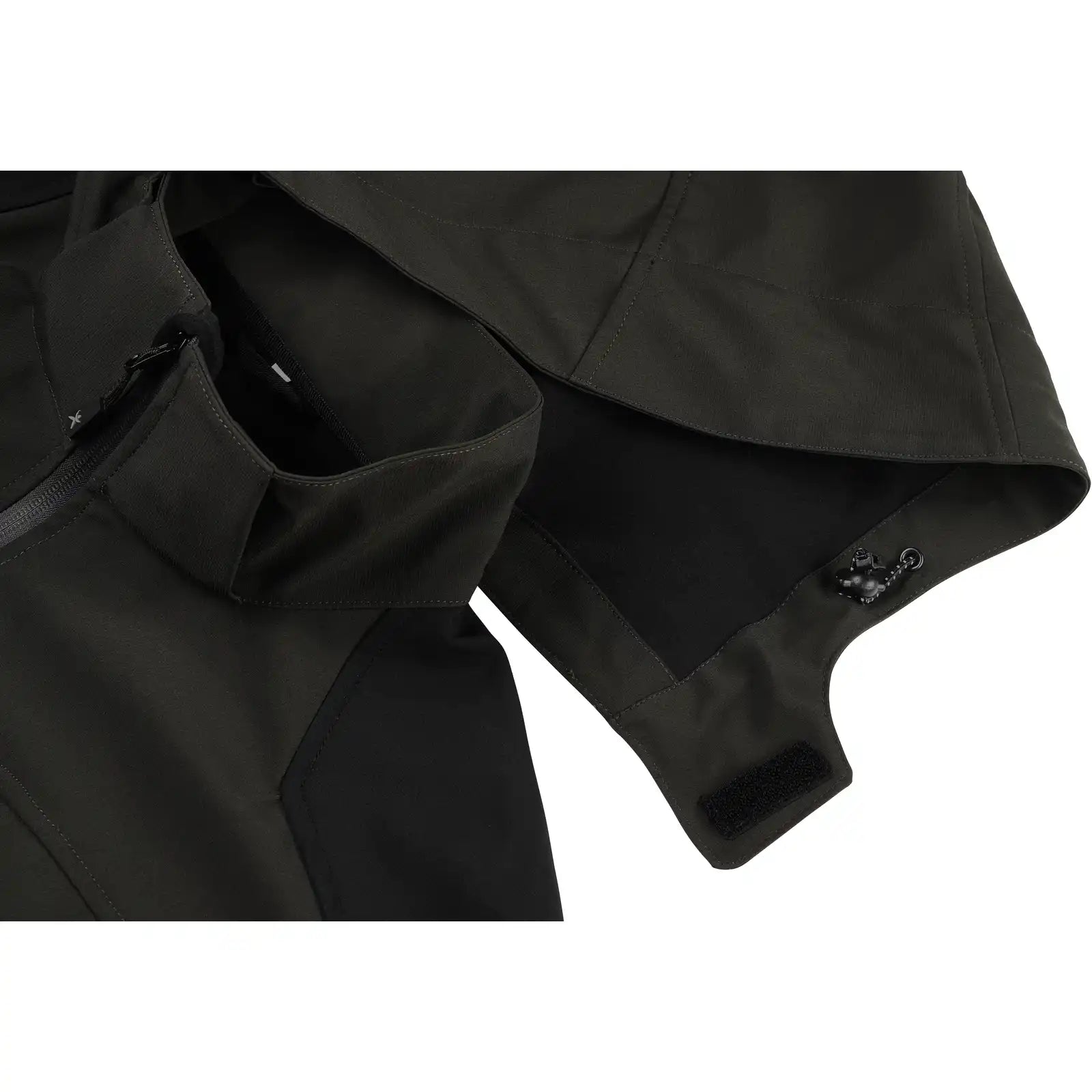 Planam Moto Softshelljacke grau/schwarz S grau/schwarz - Extra Detailbild