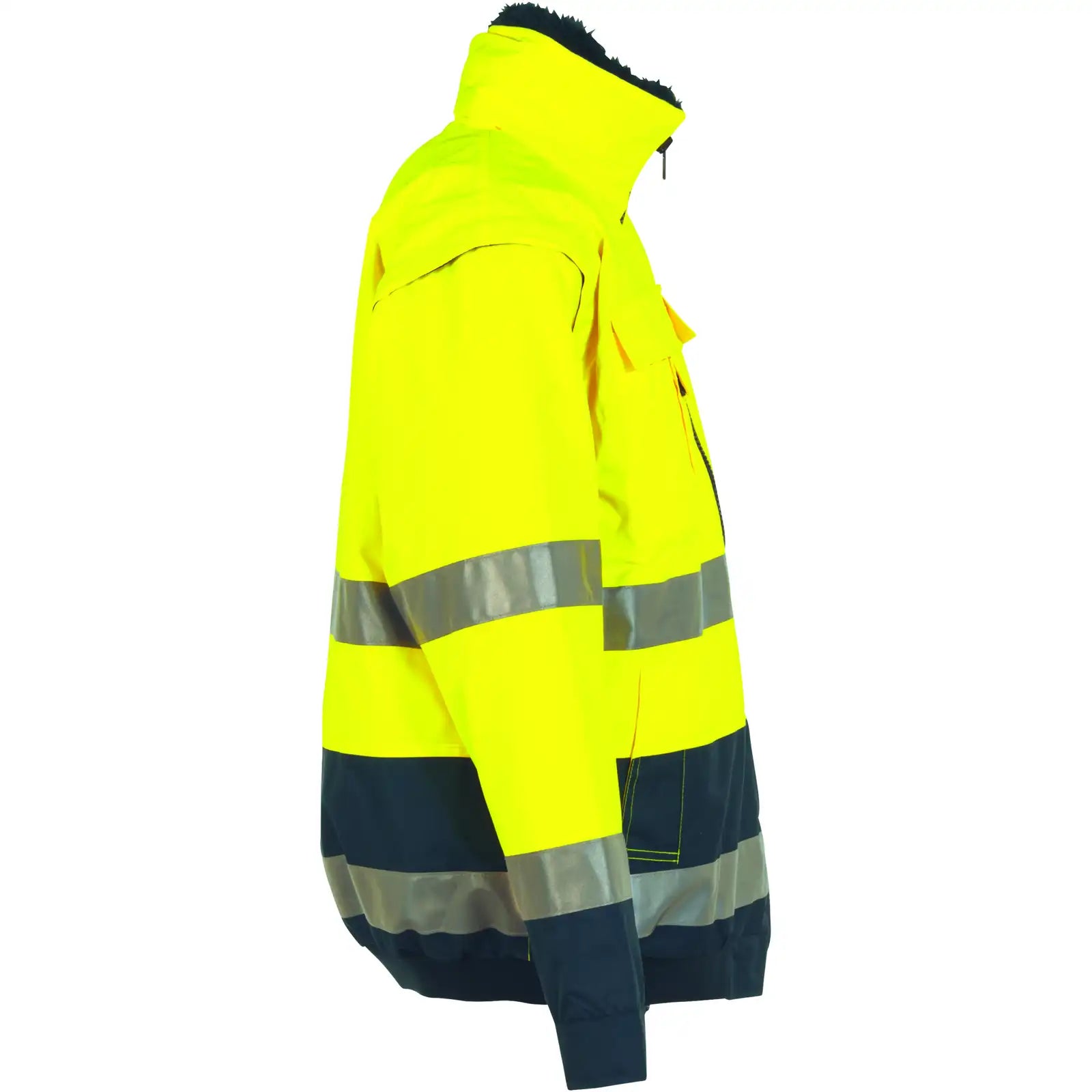 Planam Warnschutz Comfortjacke gelb/marine XXXL gelb/marine - Produktbild ohne Model