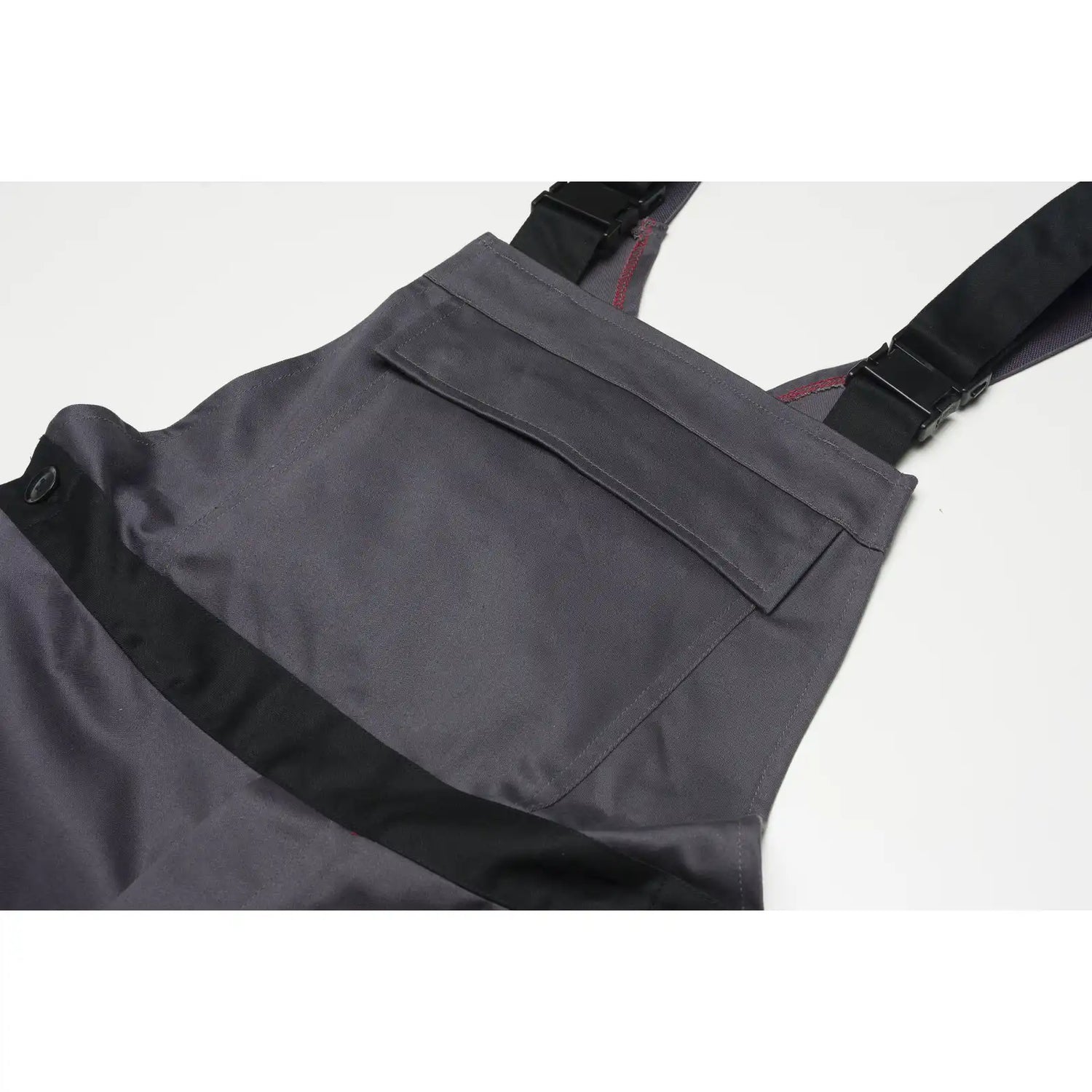 Planam Weld Shield Latzhose grau/schwarz 102 grau/schwarz - Extra Detailbild