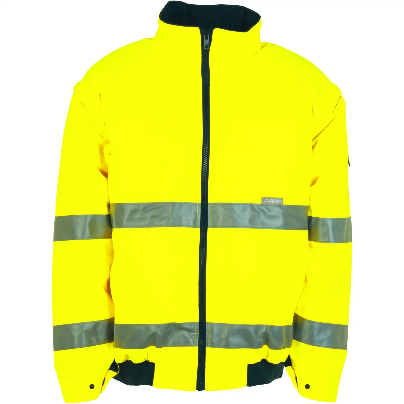 Planam Warnschutz Pilotenjacke uni gelb 4XL uni gelb - Vorschaubild