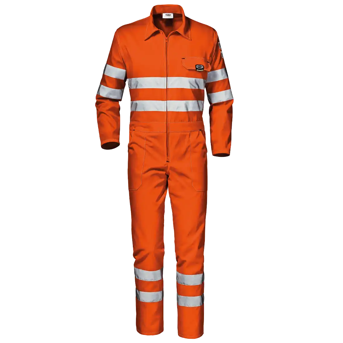 SIR SAFETY MISTRAL Hi Vis Reflective Work Coverall Men - Breathable Cotton Blend