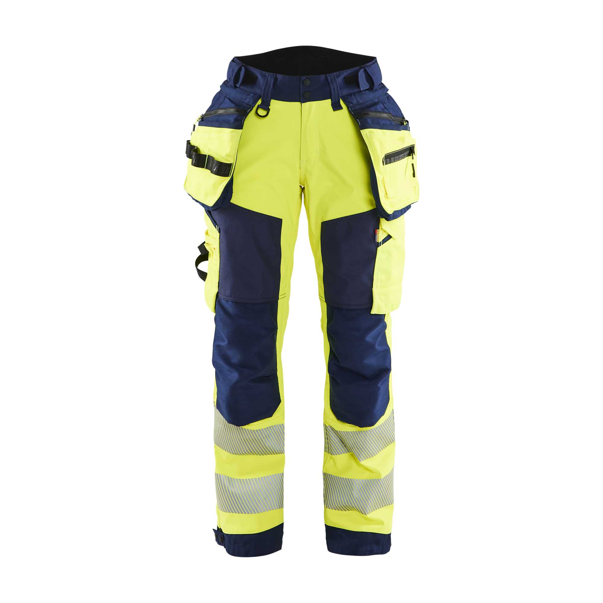 BLAKLADER 71182513 | Women's Hi Vis softshell trousers Hi Vis Reflective Work Trousers Women - Waterproof