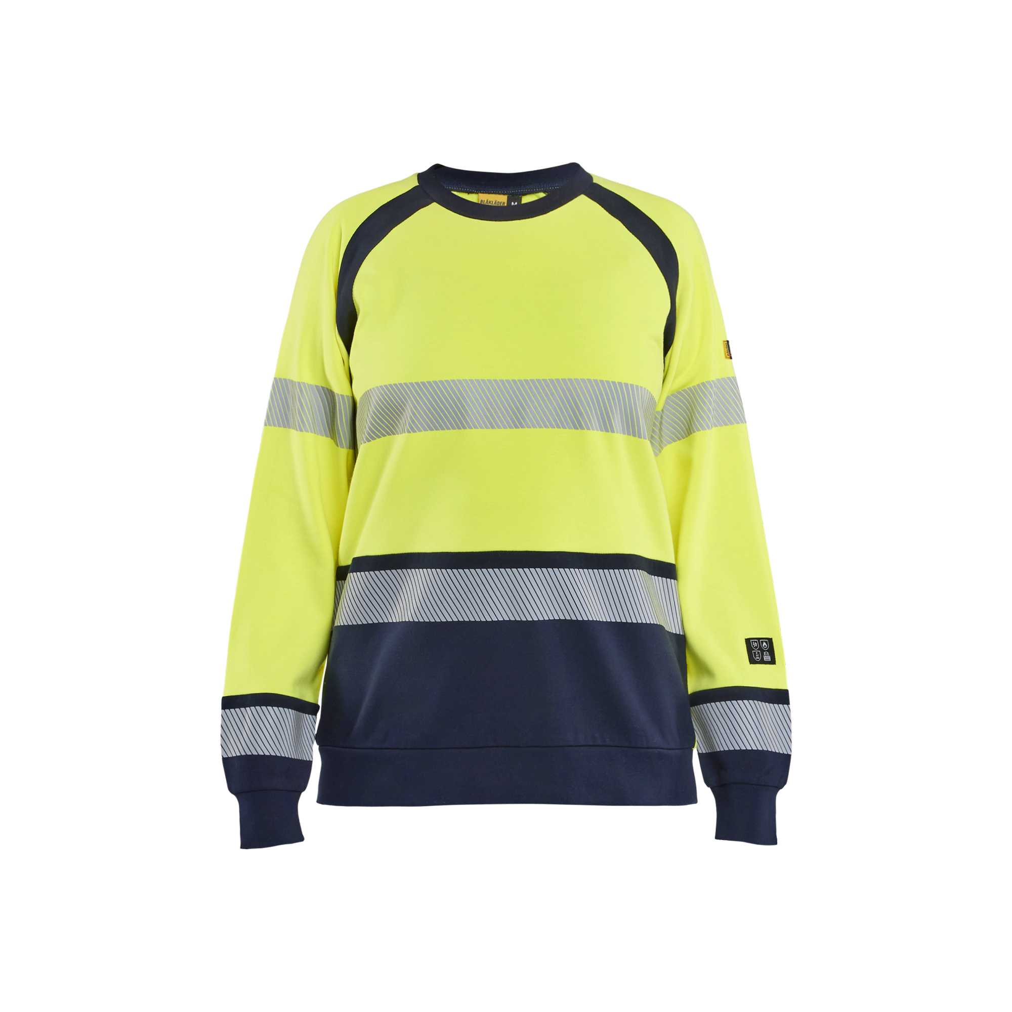 BLAKLADER 34541762 WOMEN'S SWEATSHIRT MULTINORM Hi Vis Reflective Work Sweatshirt WOMEN - Flame Retardant