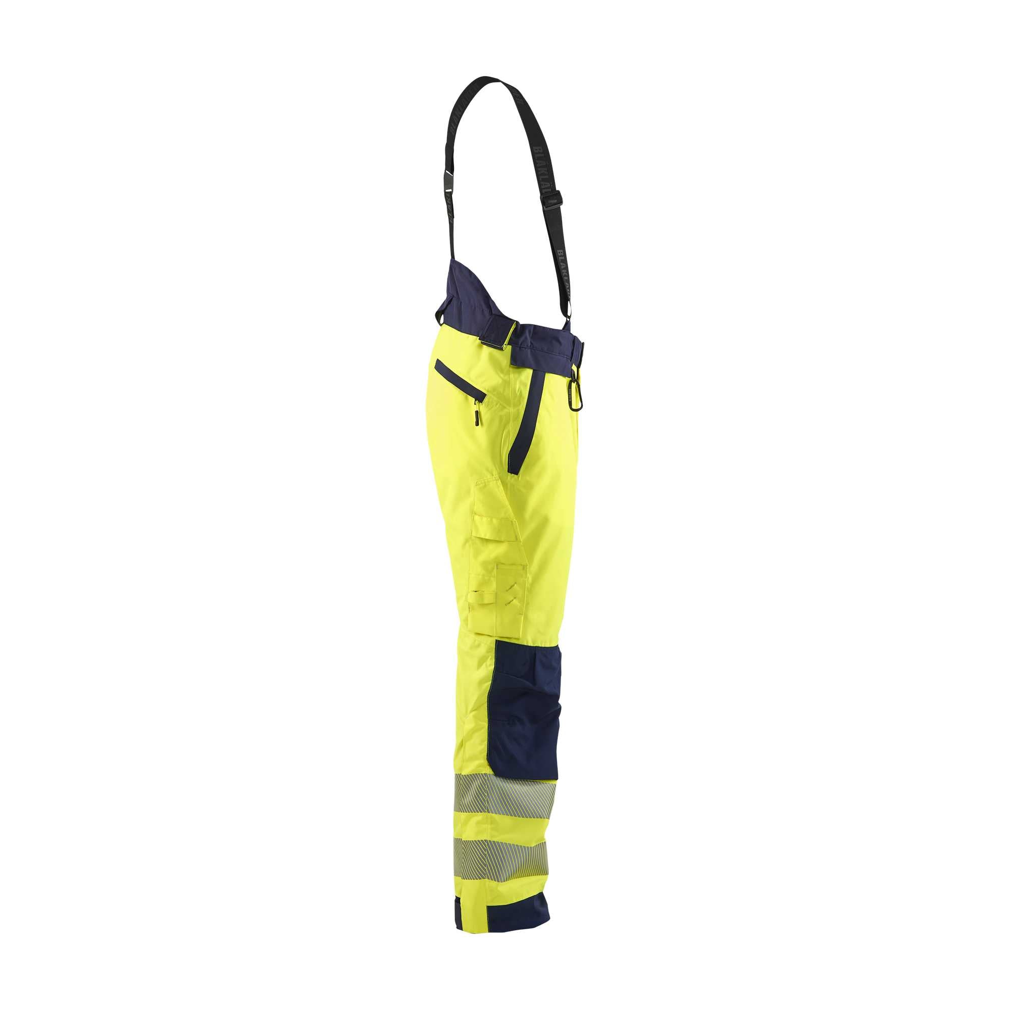 BLAKLADER 18751977 | Hi Vis Winter Trousers Hi Vis Reflective Work Trousers Men - Waterproof