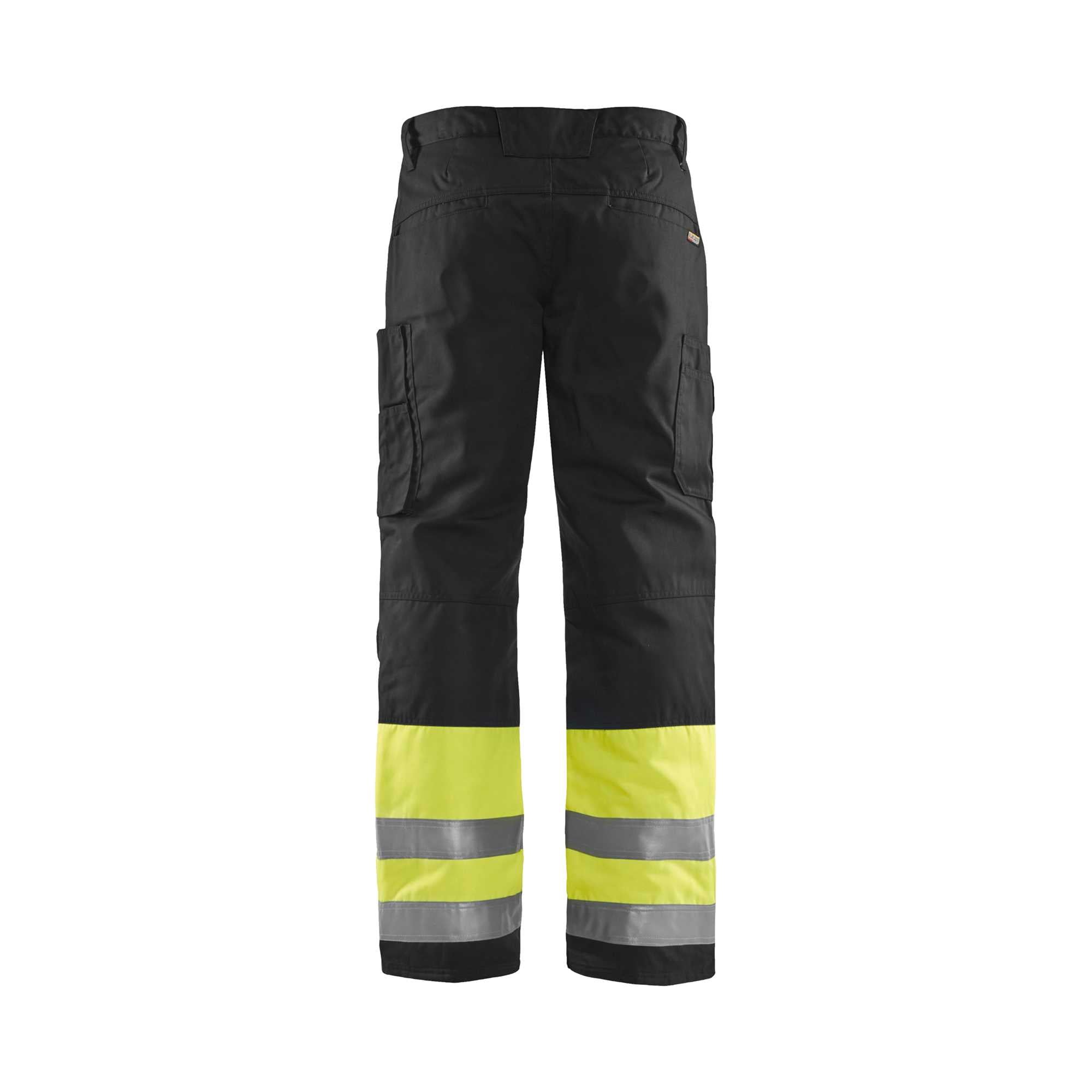 BLAKLADER 18621811 | Hi Vis Winter Trousers Hi Vis Reflective Work Trousers Men - Insulated Lining