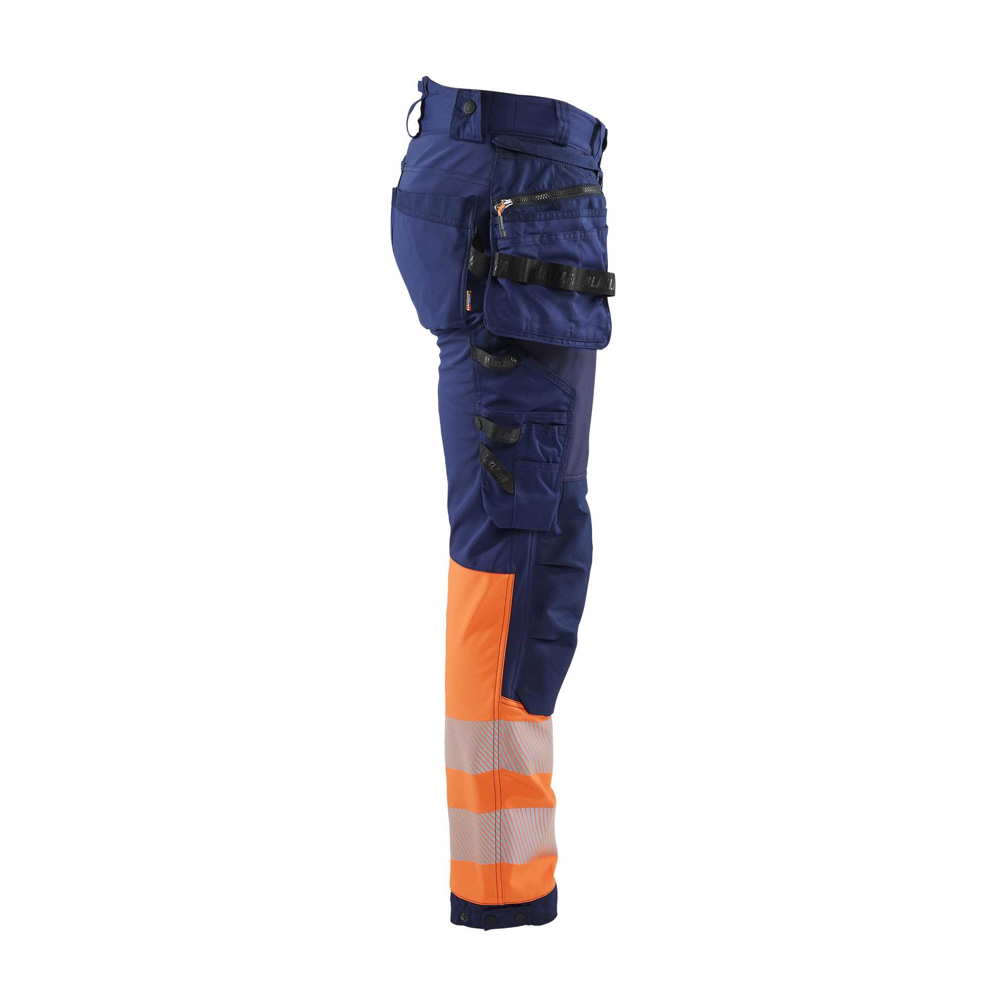 BLAKLADER 18212513 | Hi vis Softshell Trousers Hi Vis Reflective Work Trousers Men - Waterproof