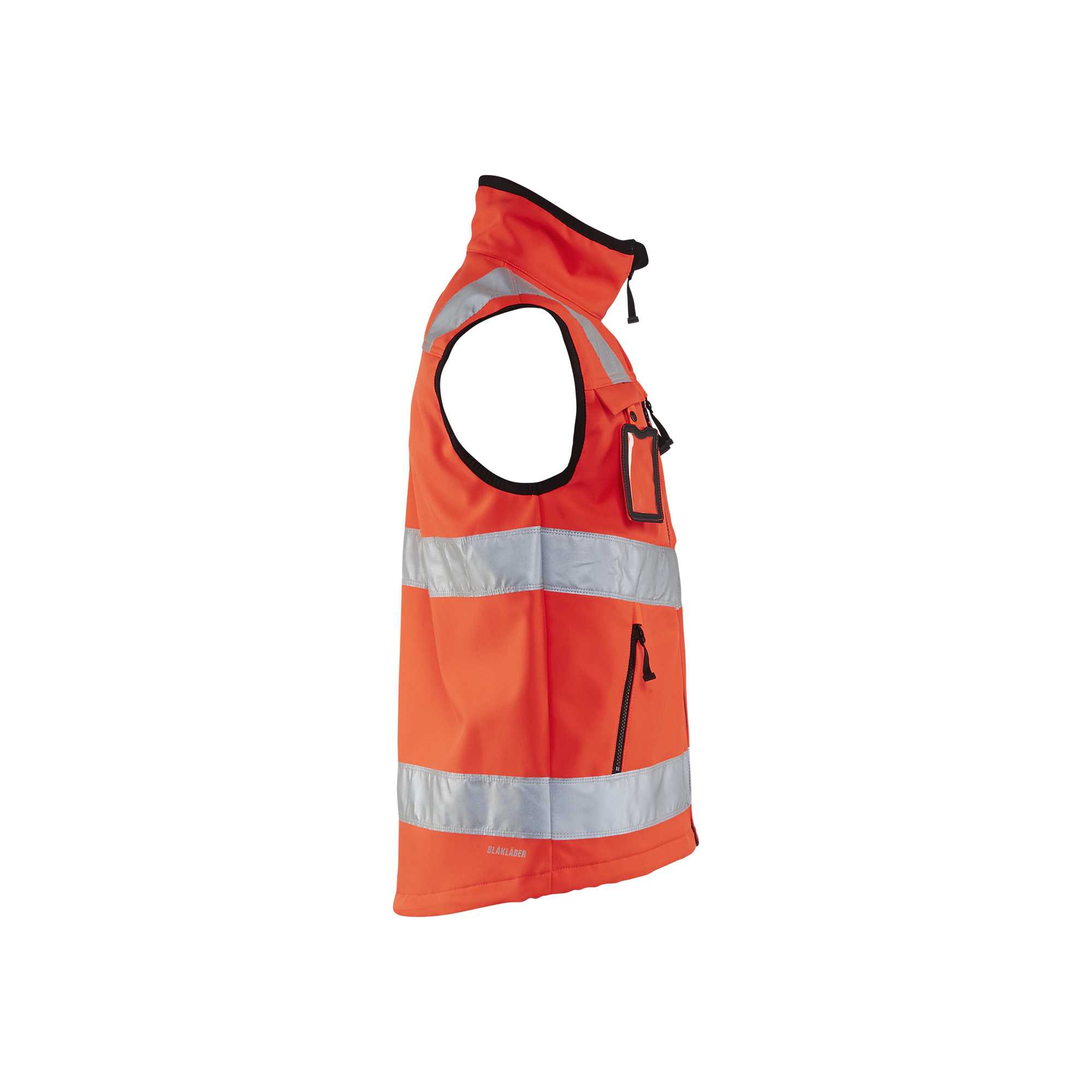 BLAKLADER 30492517 HI VIS SOFTSHELL VEST Hi Vis Reflective Work Softshell Vest MEN - Waterproof