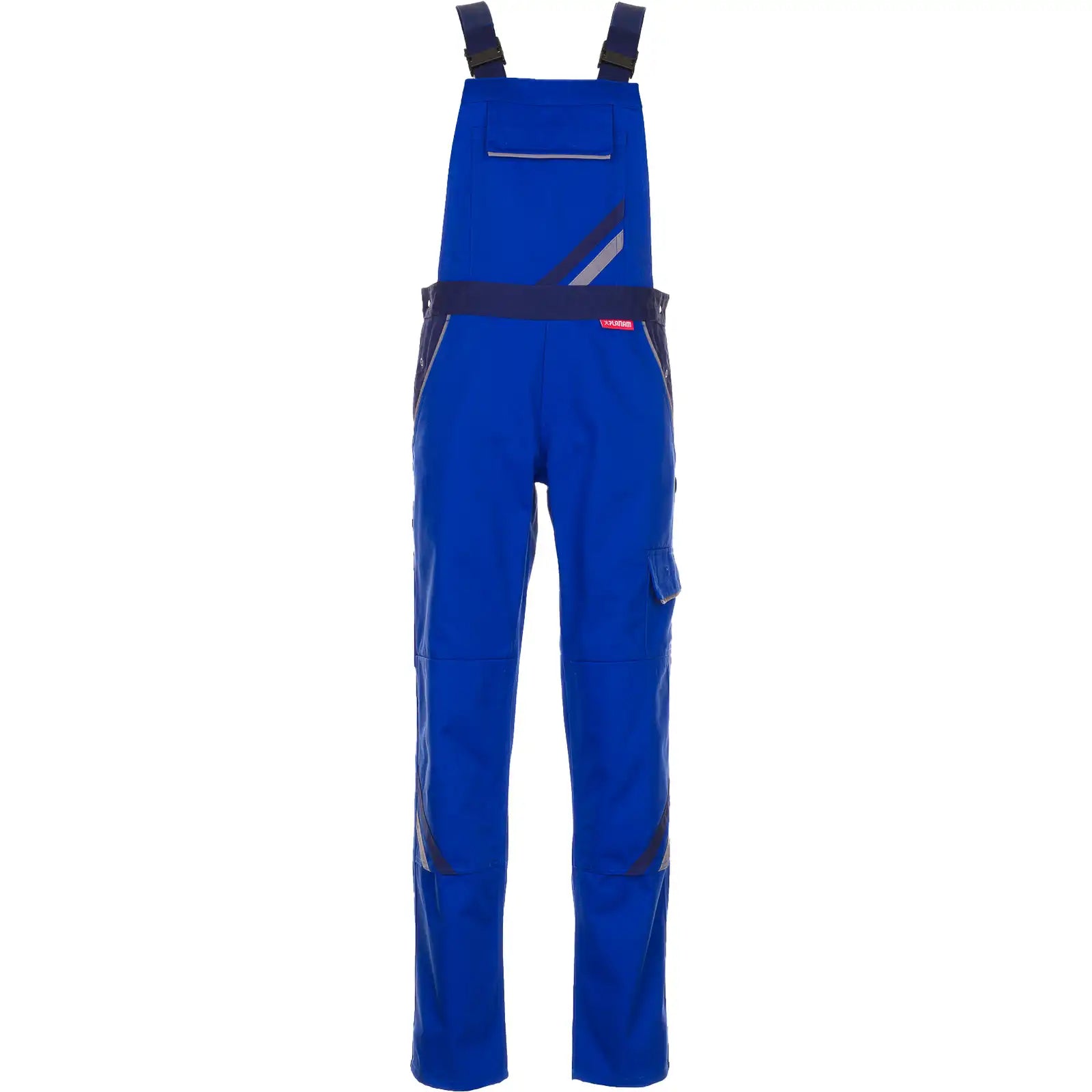 Planam Highline Damen Latzhose kornblumenblau/marine/zink 34 kornblumenblau/marine/zink - Vorschaubild