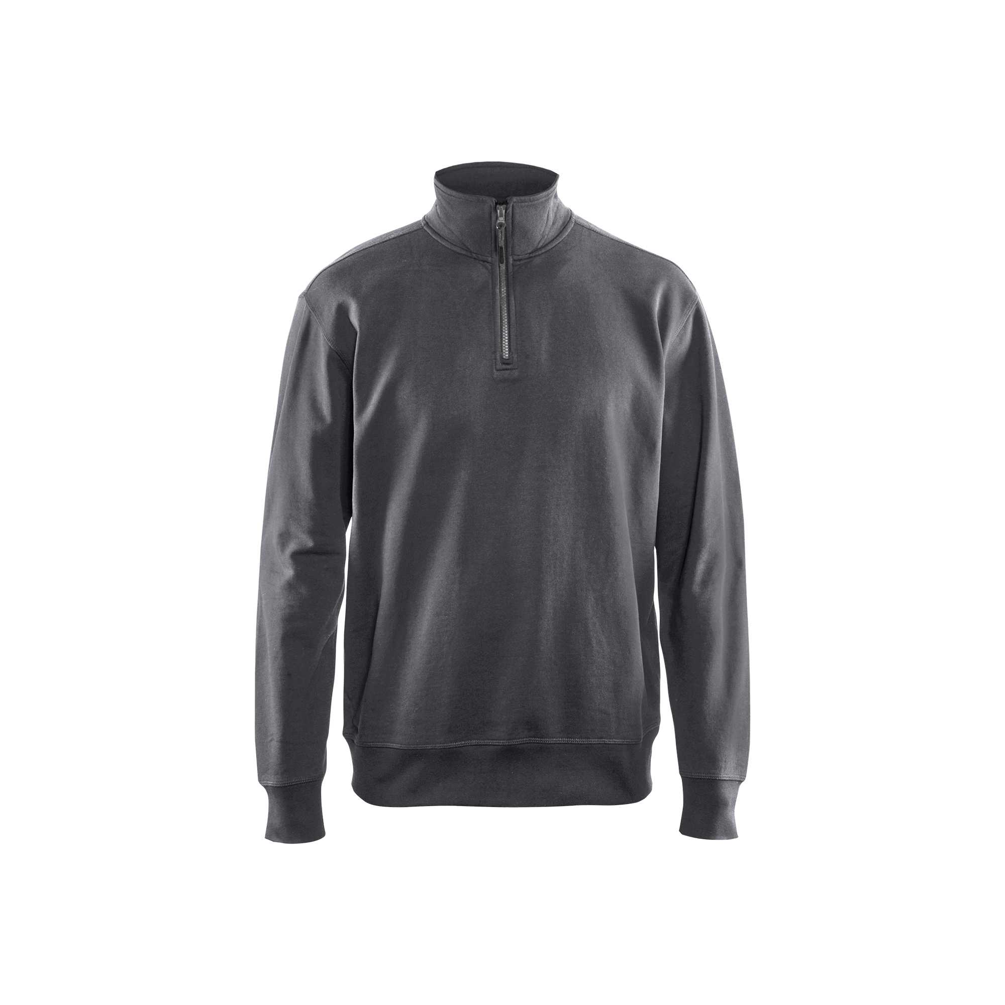 BLAKLADER 33691158 Sweatshirt with Half Zip Work Sweatshirt MEN - 100% Cotton