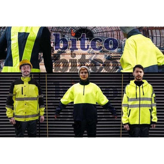 BITCO ULSTER Safety Vest - Fully Reflective - Adjustable Hood - Fleece Lining - Image 3