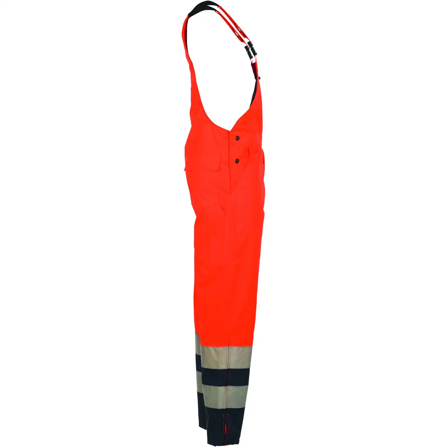 Planam Warnschutz Winterlatzhose orange/marine S orange/marine - Produktbild ohne Model