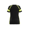 BLAKLADER 35241030 Women's T shirt with Hi Vis Hi Vis Reflective Short Sleeve Work T-Shirt WOMEN - 100% Cotton
