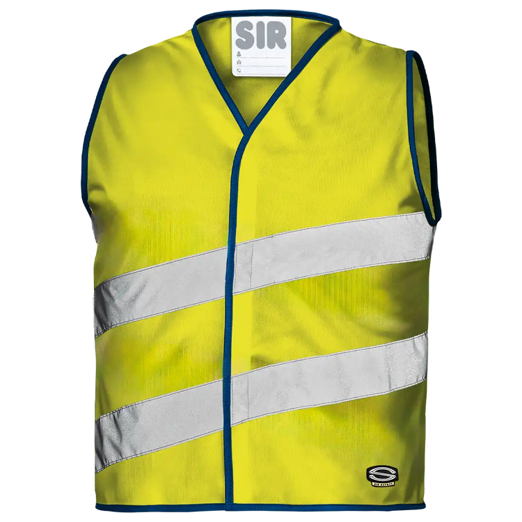 SIR SAFETY JEROME Hi Vis Reflektierende Arbeitsweste HERREN - Doppeltes Reflektorband