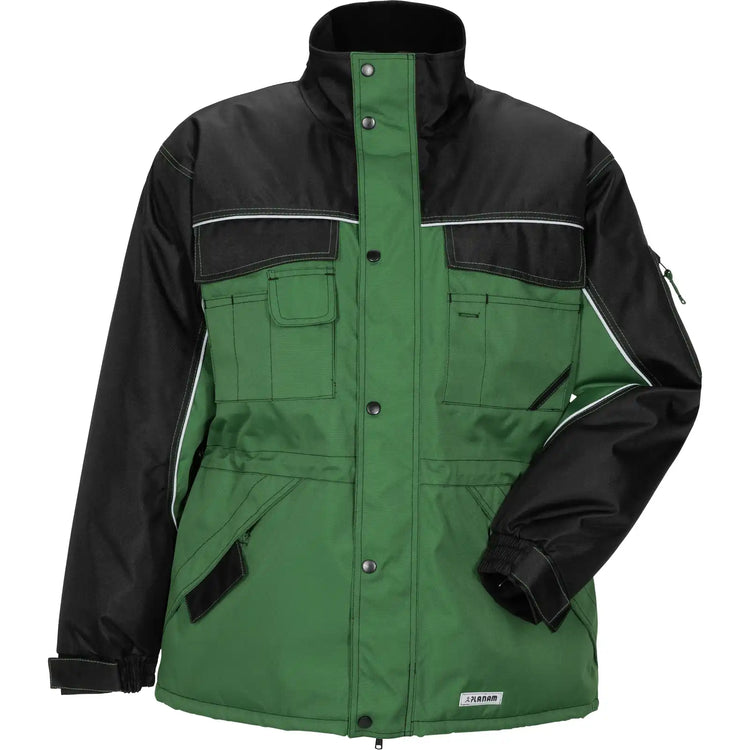 Planam Outdoor Dust Parka farngrün/schwarz S farngrün/schwarz - Vorschaubild