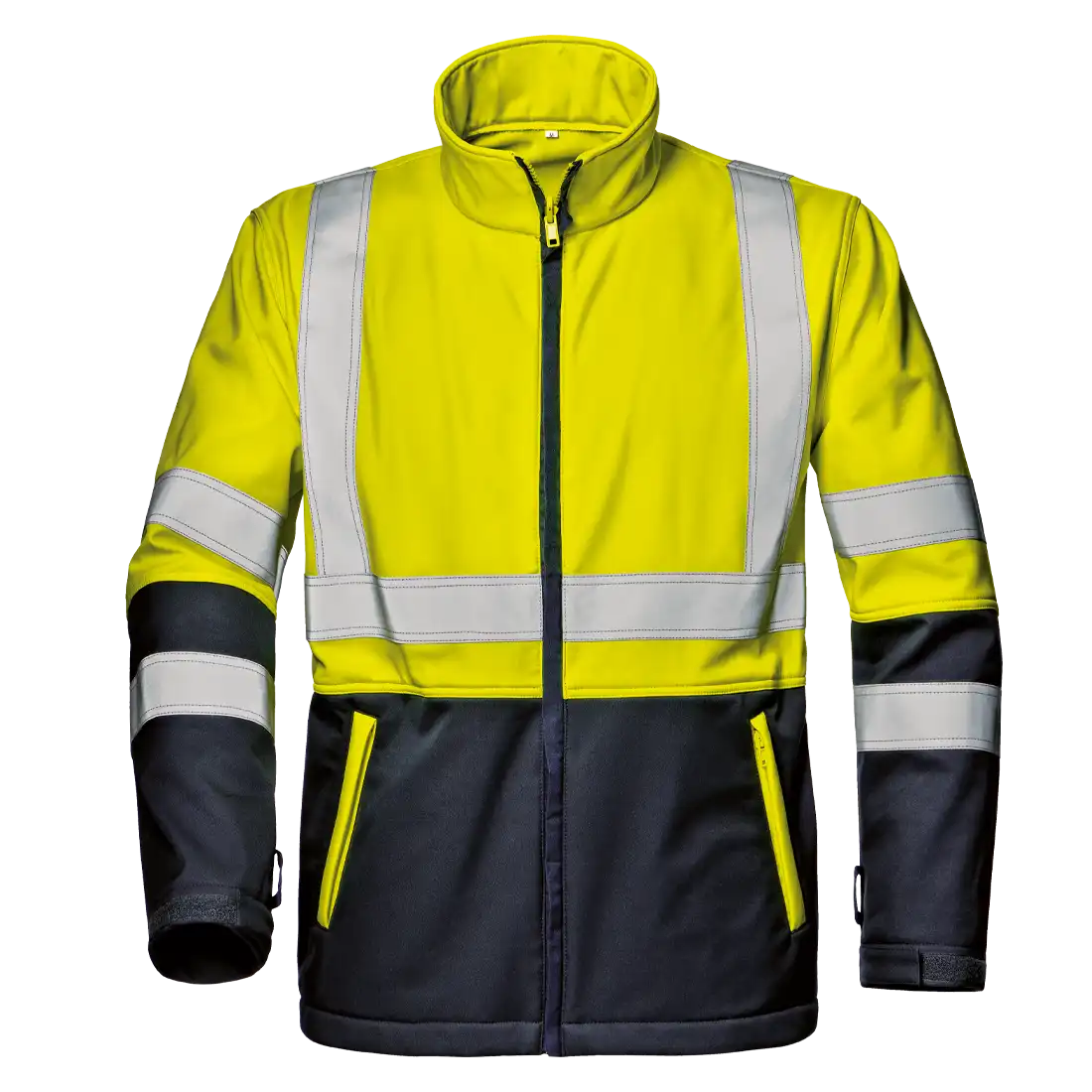 SIR SAFETY MICROLINES COMPLEX High Vis Softshell Jacket Men - Reflective Bands