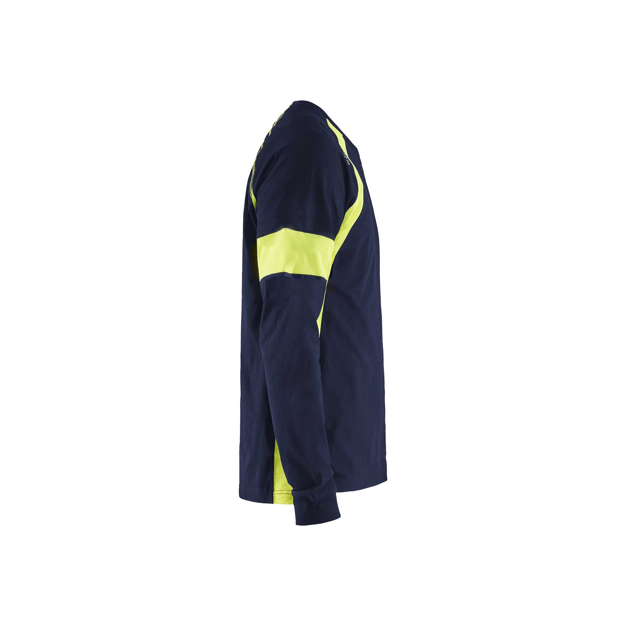 BLAKLADER 35201030 Long sleeved T shirt Hi Vis Reflective Long Sleeve Work T-Shirt MEN - 100% Cotton