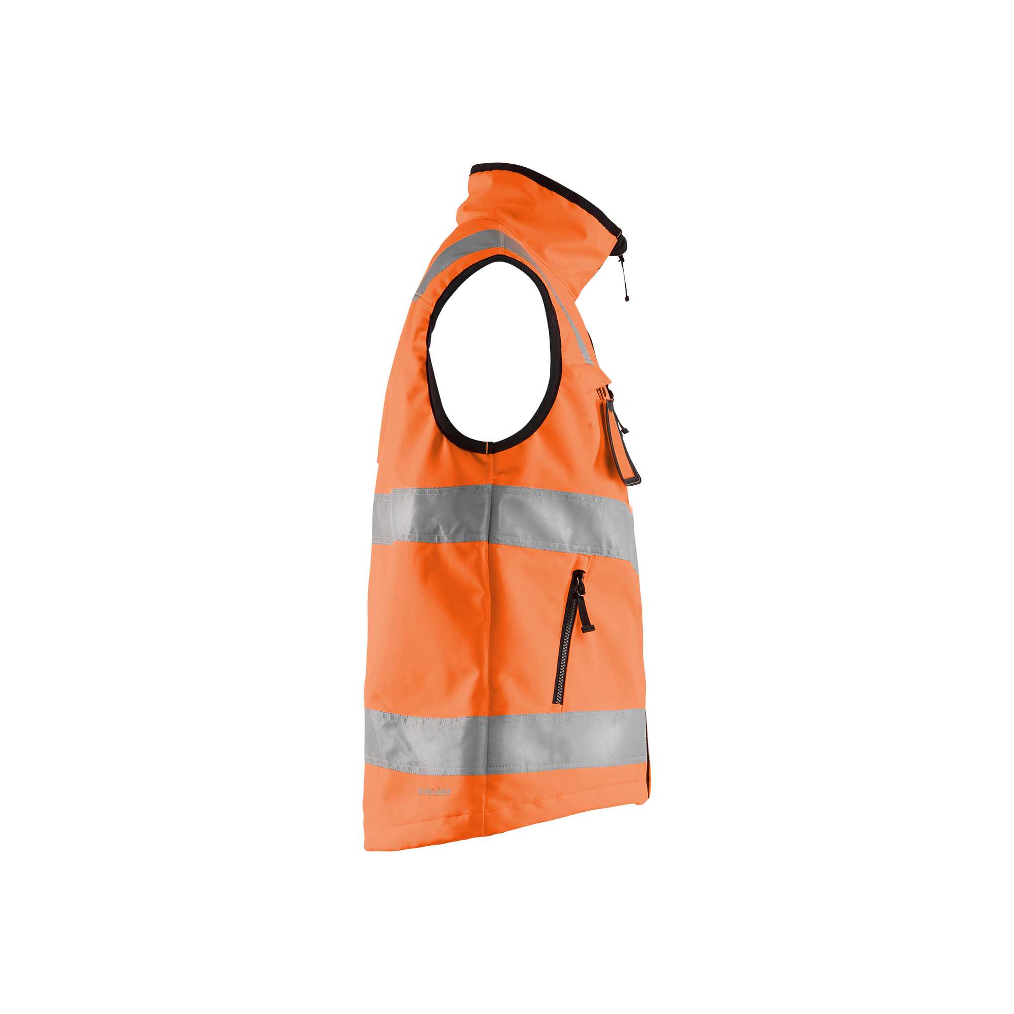 BLAKLADER 30492517 HI VIS SOFTSHELL VEST Hi Vis Reflective Work Softshell Vest MEN - Waterproof