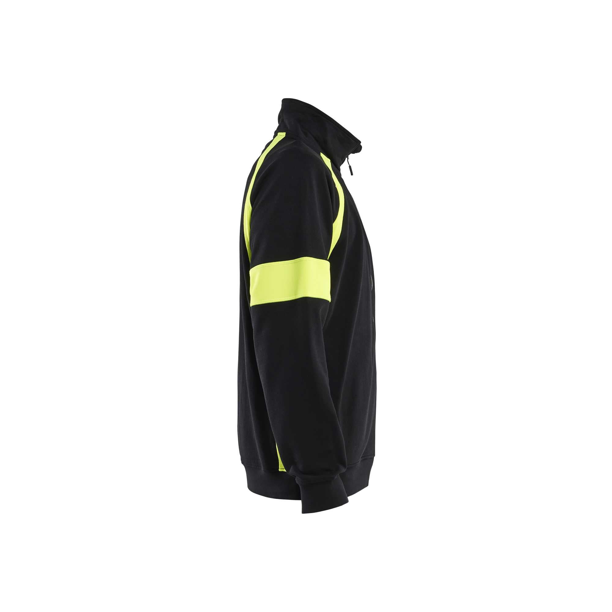 BLAKLADER 35671158 Hi Vis Reflective Full Zip Work Sweatshirt MEN - 100% Cotton