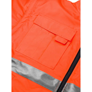 Planam Warnschutz Pilotenjacke uni orange S uni orange - Extra Detailbild