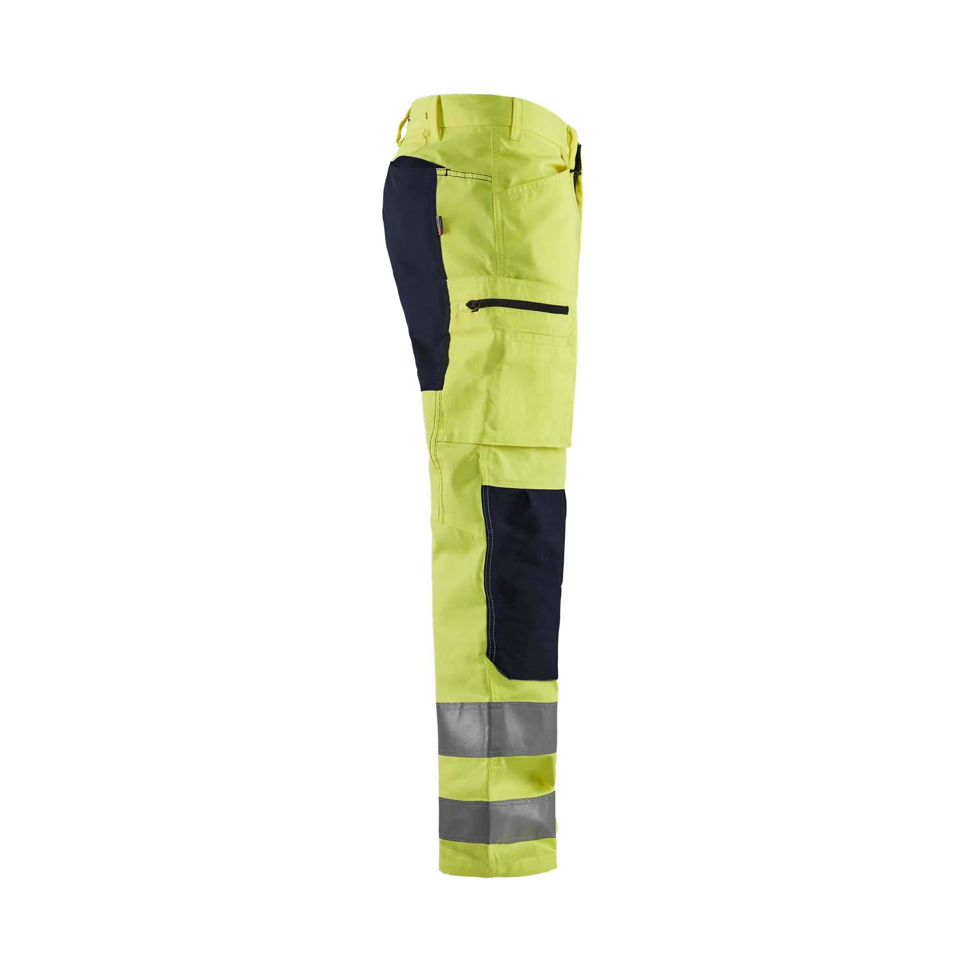 BLAKLADER 15851811 | Hi Vis-broek met stretch Hi Vis Reflecterende Werkbroek Heren - Klasse 2 Gecertificeerd