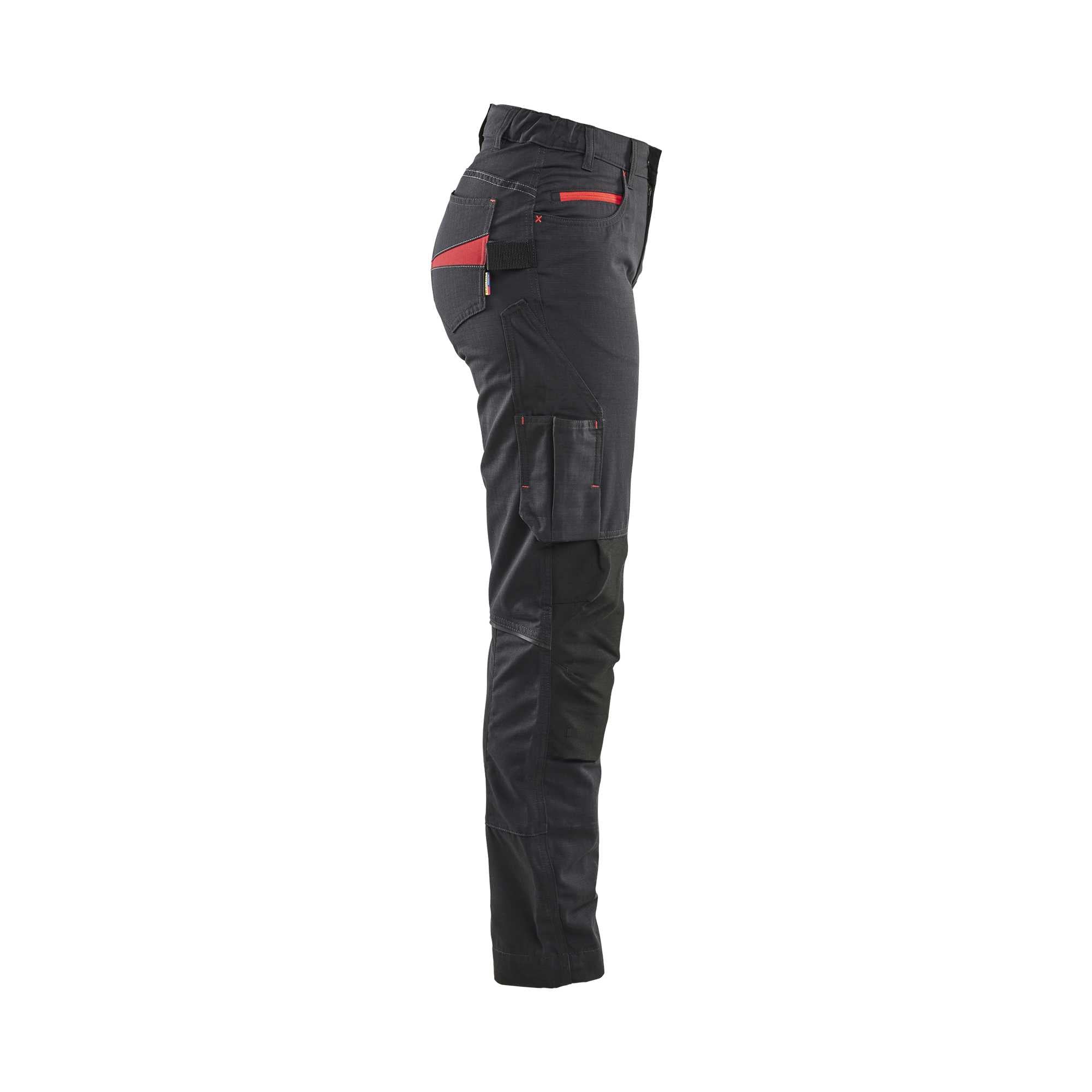BLAKLADER 71951330 | Dames servicetrousers met stretch Hi Vis Reflecterende Werkbroek Dames - Ripstopstof