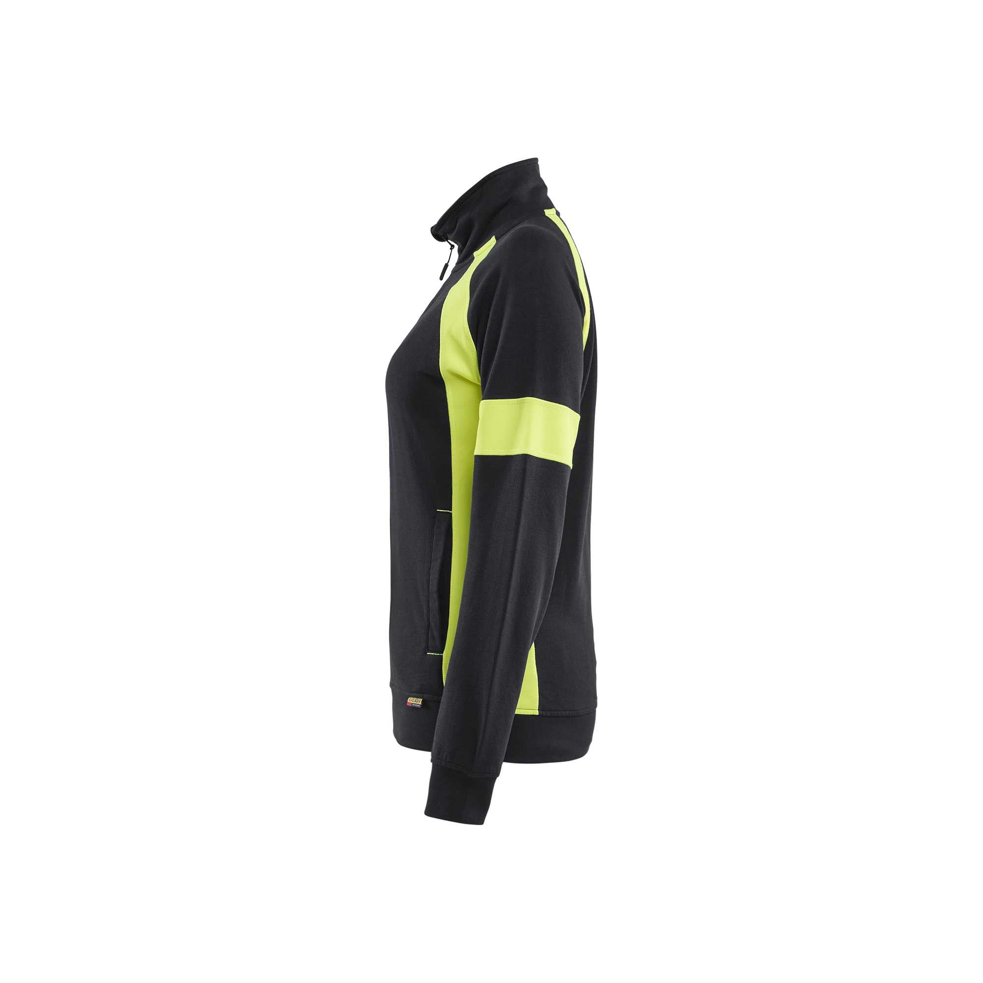 BLAKLADER 35681158 Hi Vis Reflective Full-zip Work Sweatshirt WOMEN - 100% Cotton